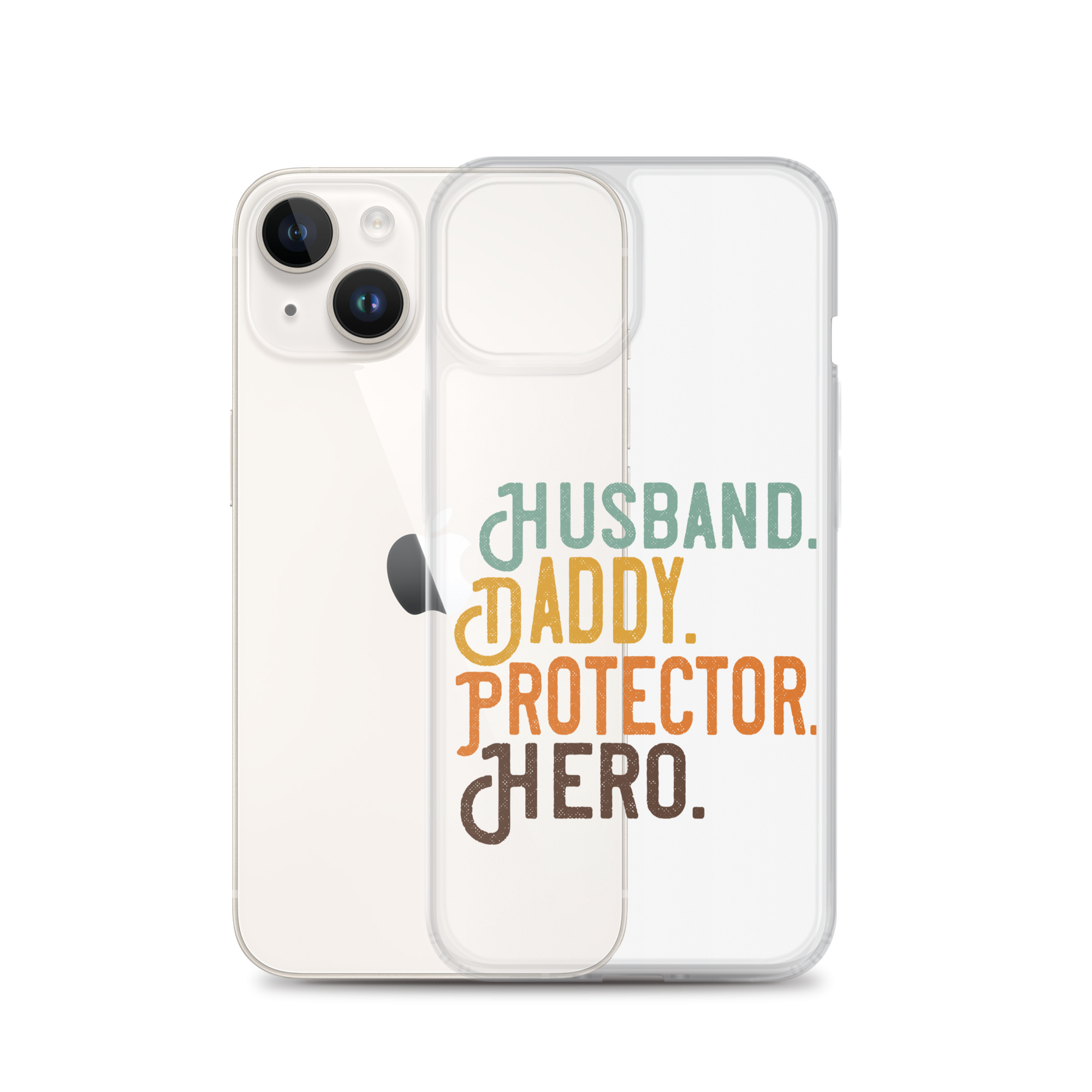 Husband. Daddy. Protector. Hero Clear Case for iPhone®