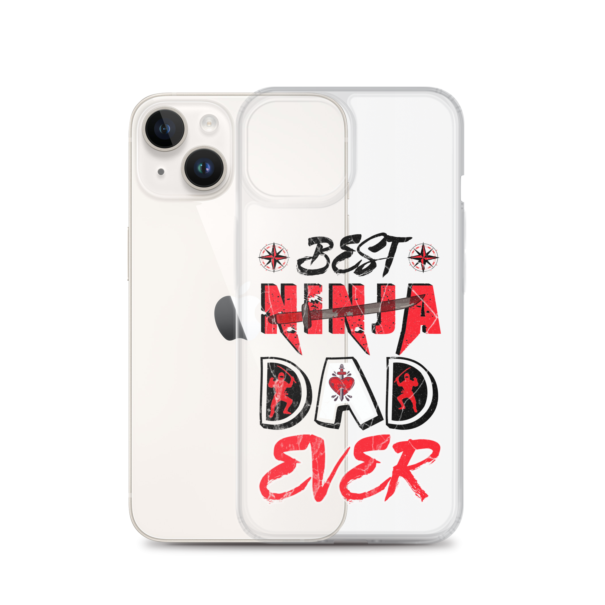 Best Ninja Dad Ever Clear Case for iPhone®