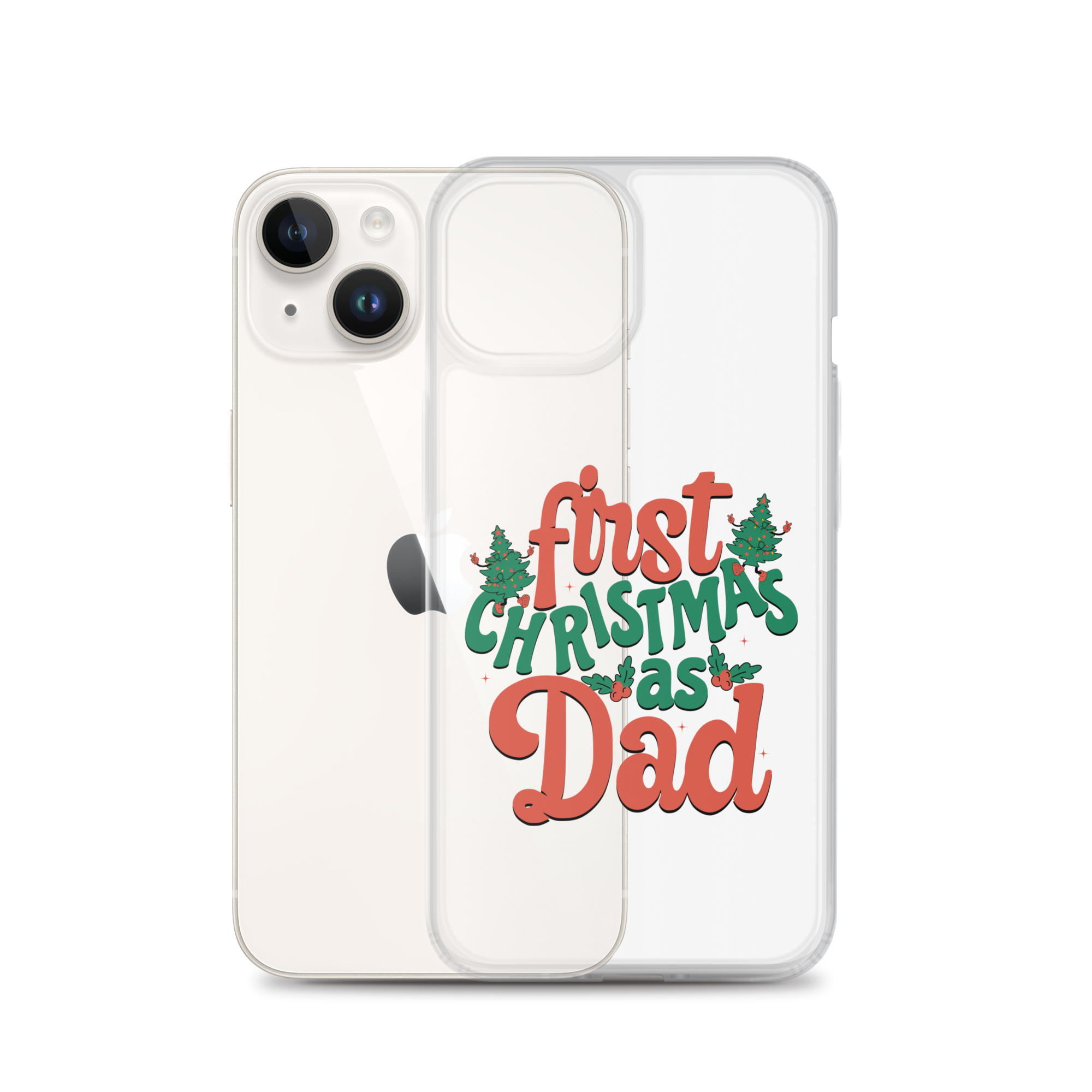 First Christmas As Dad Clear Case for iPhone®