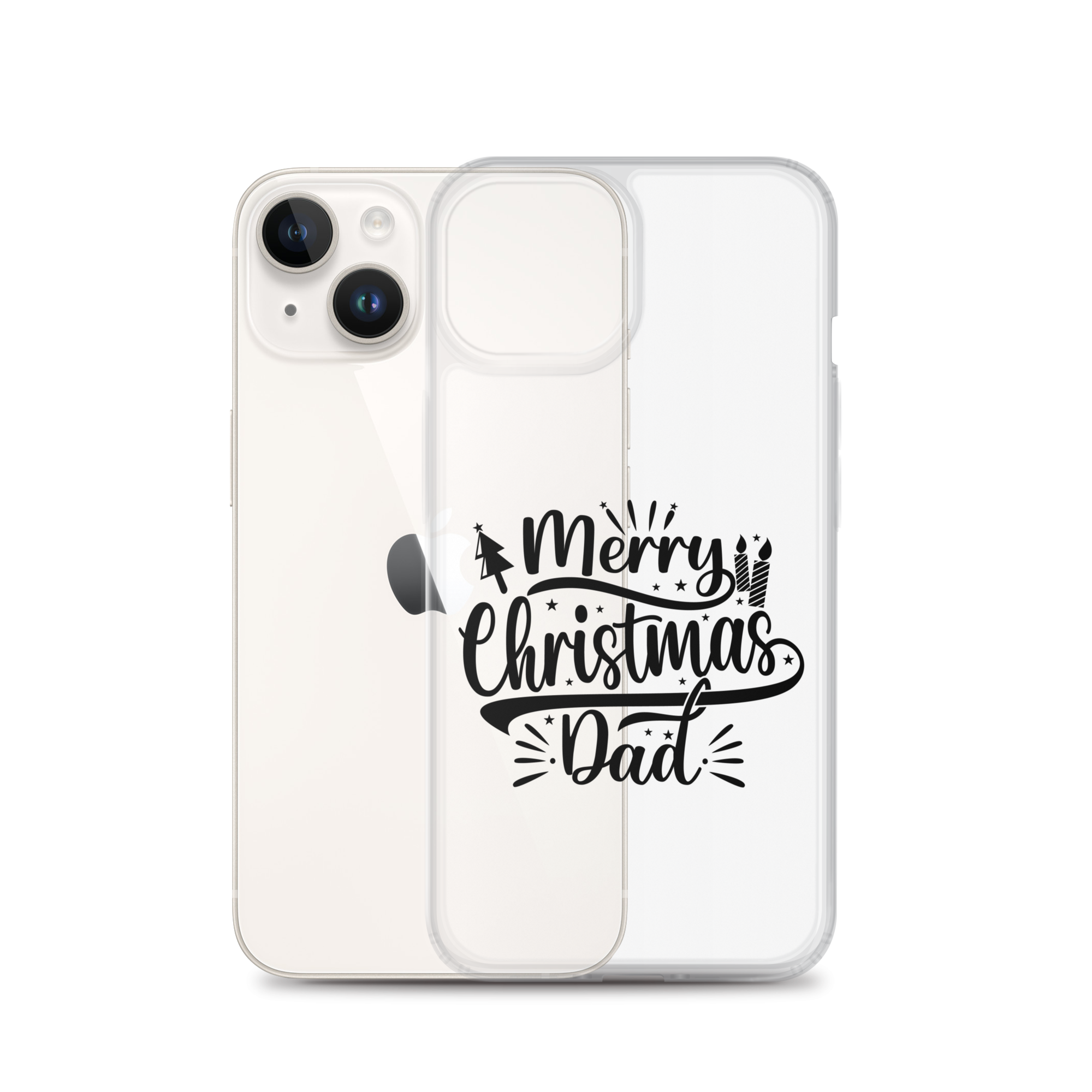 Merry Christmas Dad Clear Case for iPhone®