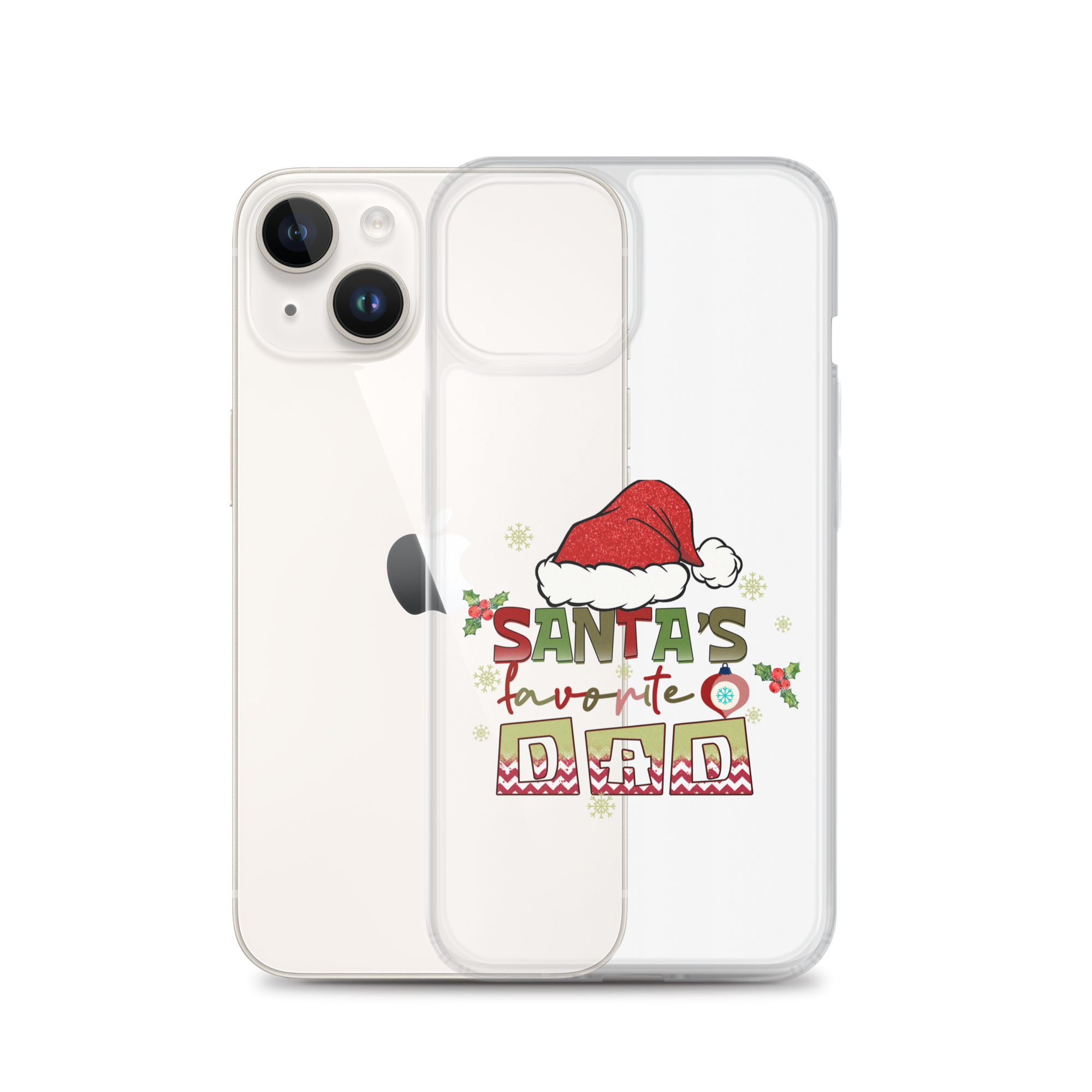 Santa's Favorite Dad Clear Case for iPhone®