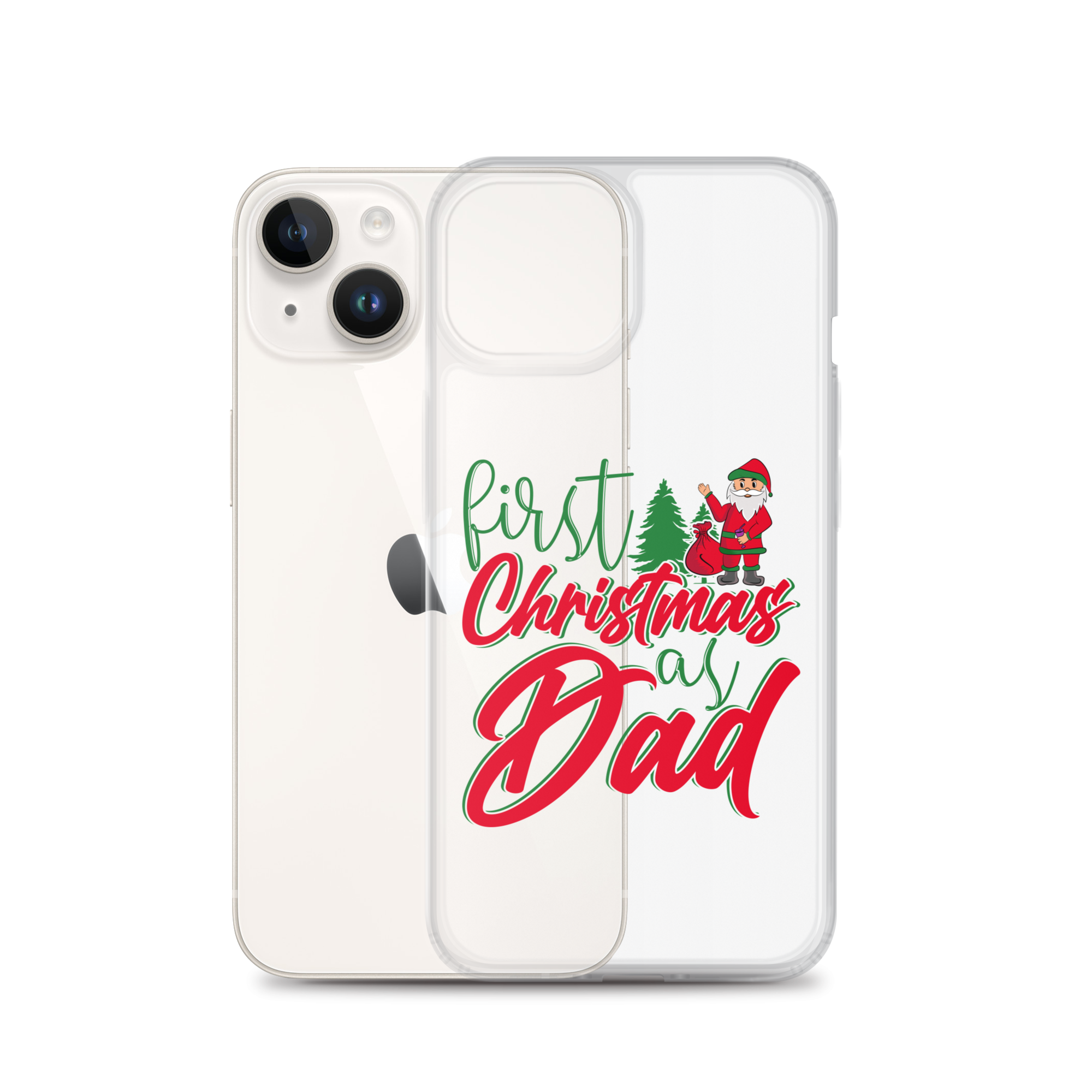 First Christmas As Dad Clear Case for iPhone®