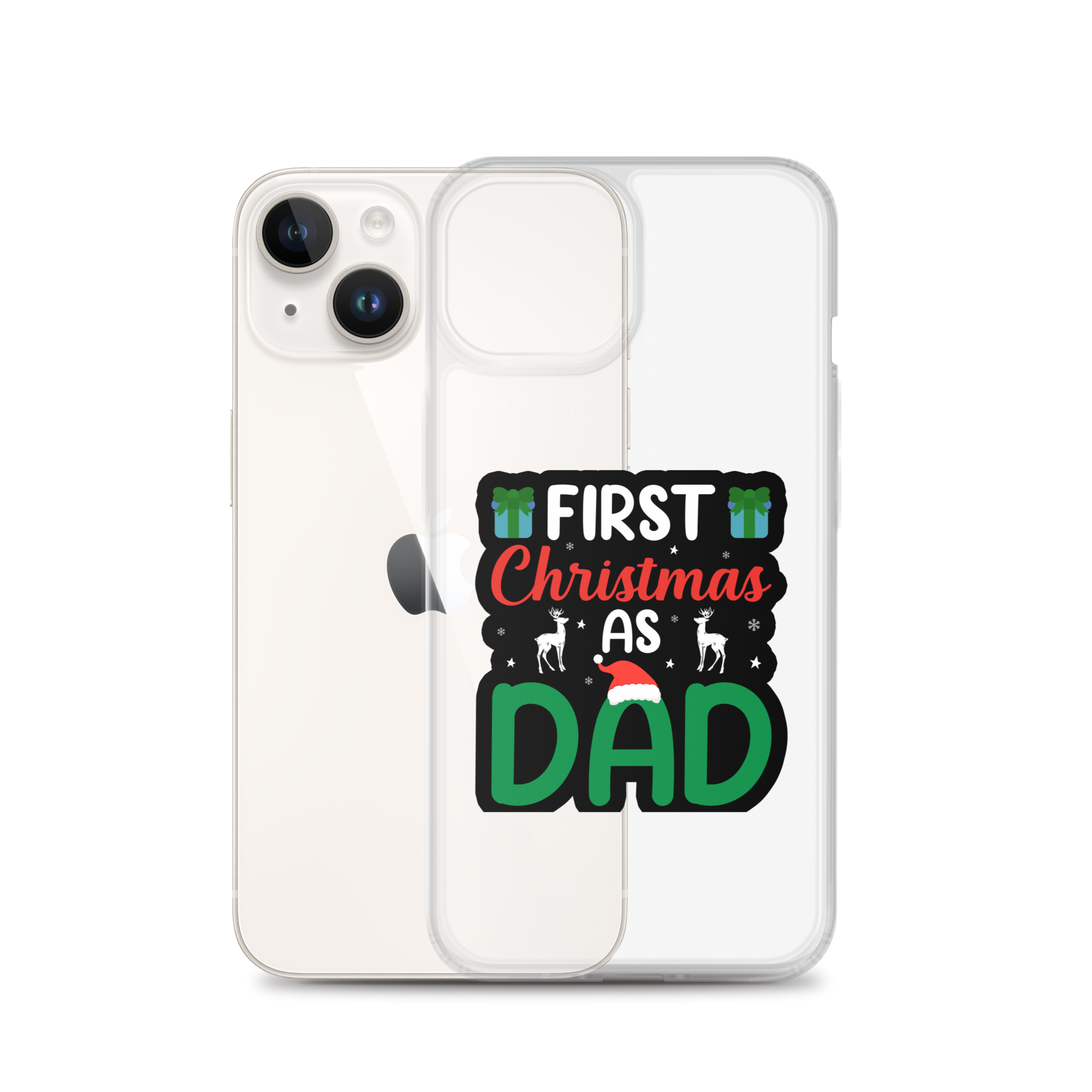 First Christmas As Dad Clear Case for iPhone®