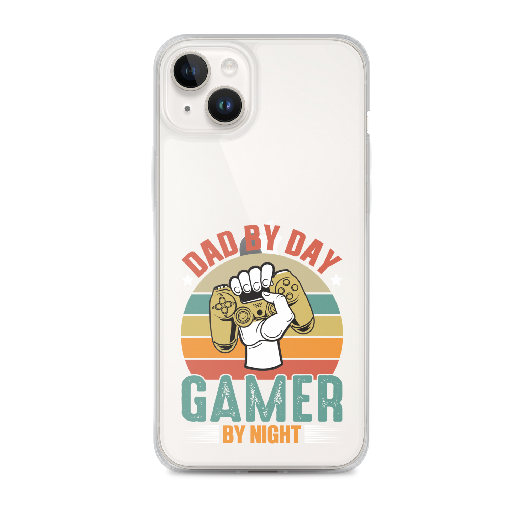 Dad By Day Gamer By Night Clear Case for iPhone®