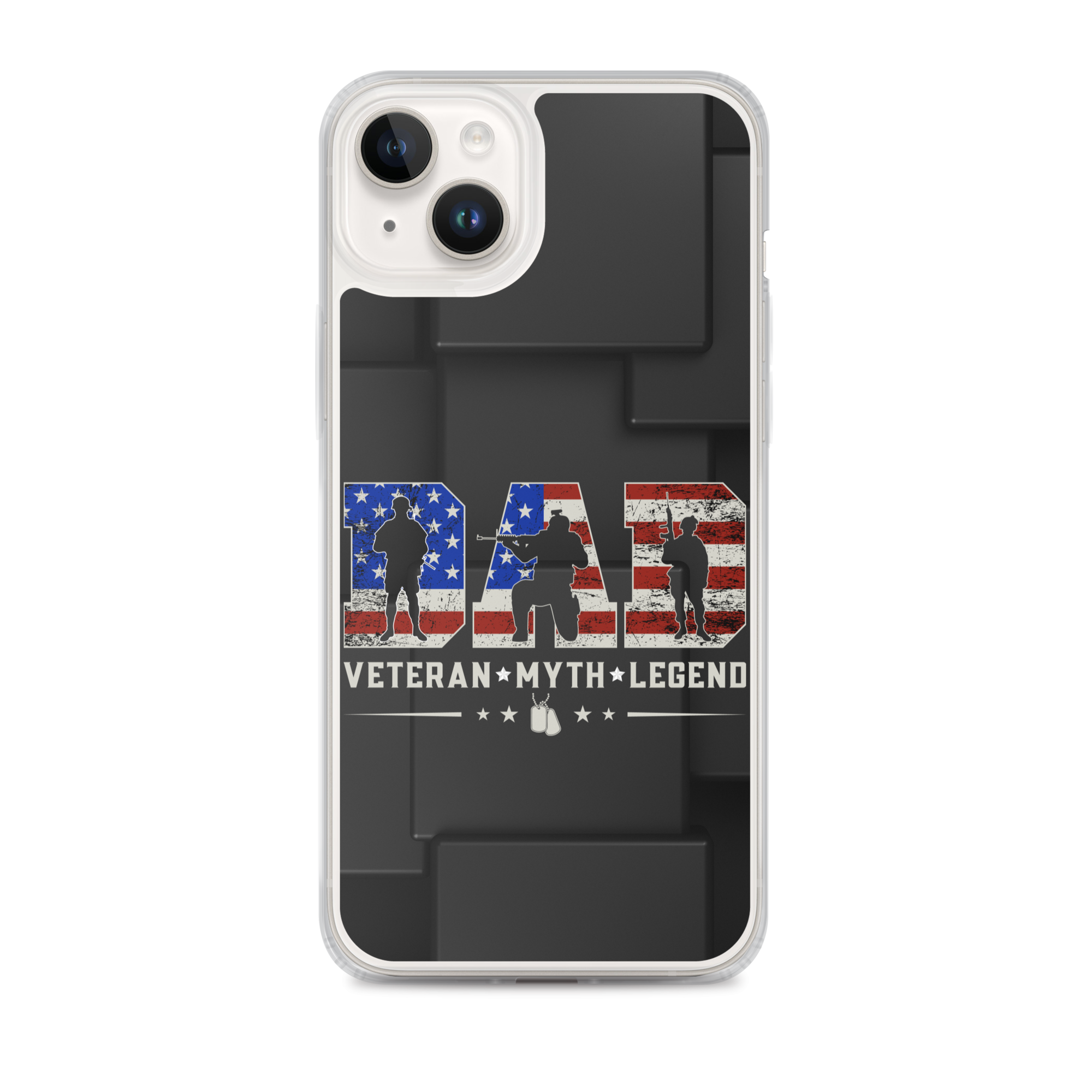 Dad Veteran Myth Legend Clear Case for iPhone®