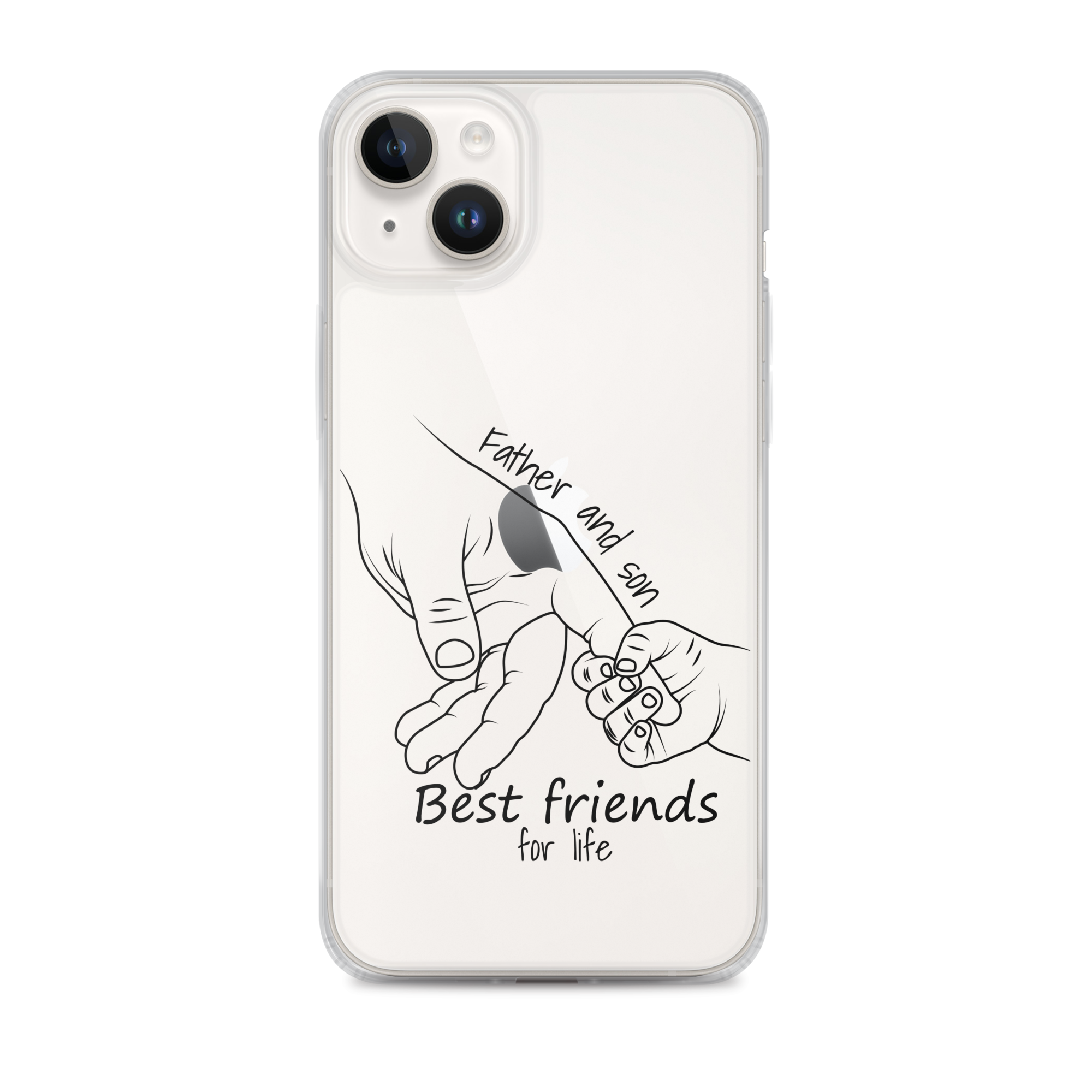 Father And Son Best Friends For Life Clear Case for iPhone®