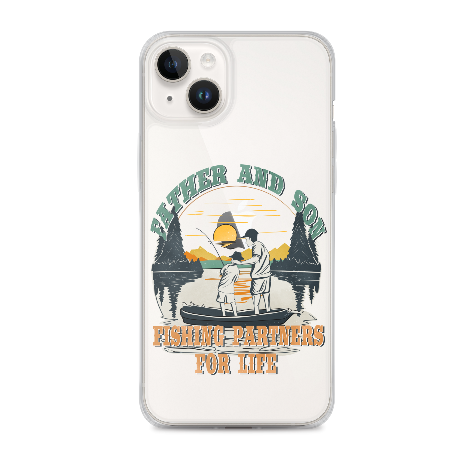 Father And Son Fishing Partners For Life Clear Case for iPhone®