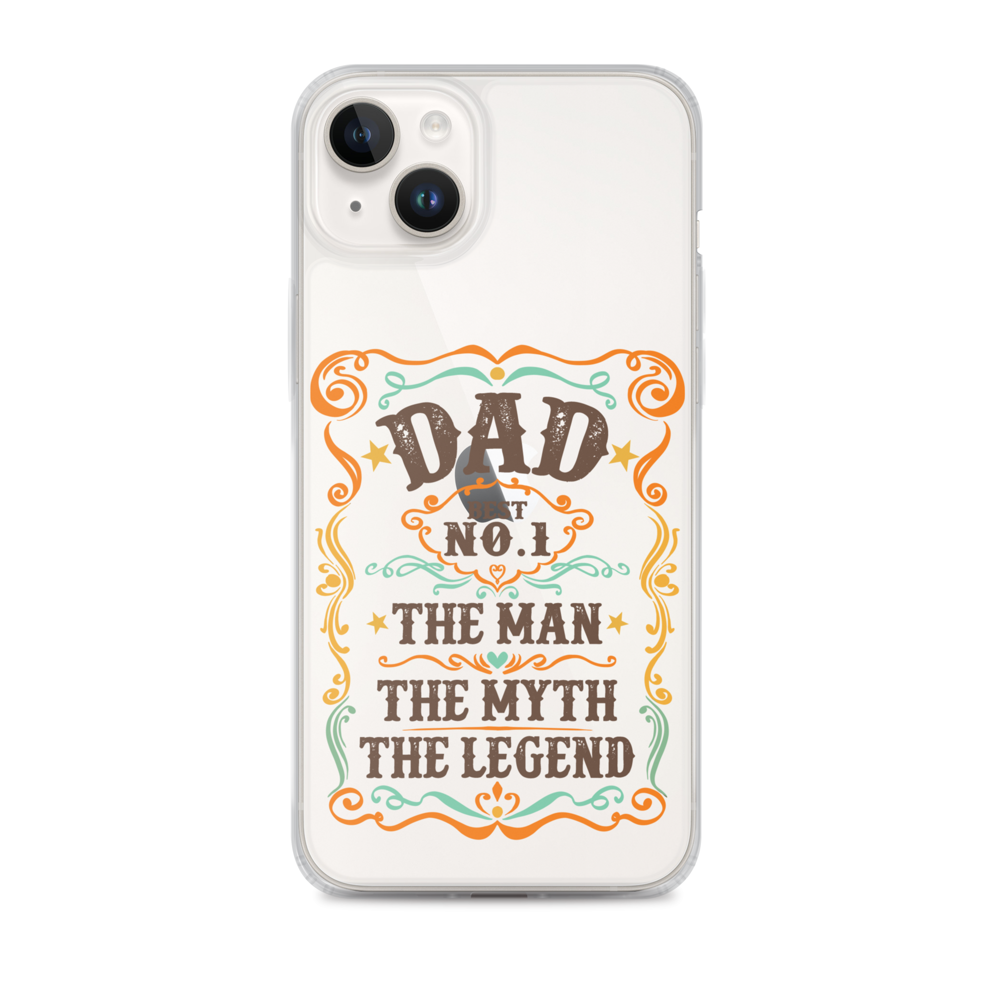 Dad Best Number 1 The Man The Myth The Legend Clear Case for iPhone®