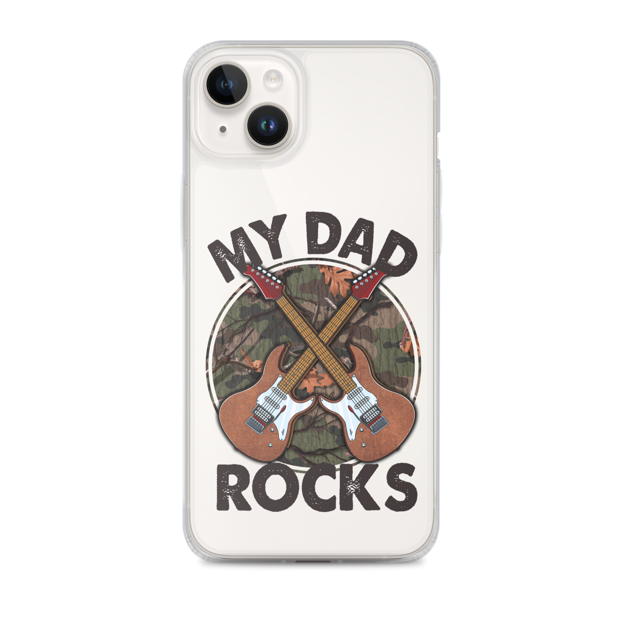 My Dad Rocks Clear Case for iPhone®