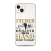 Father And Daughter Tide By Hand Heart To Heart Clear Case for iPhone®