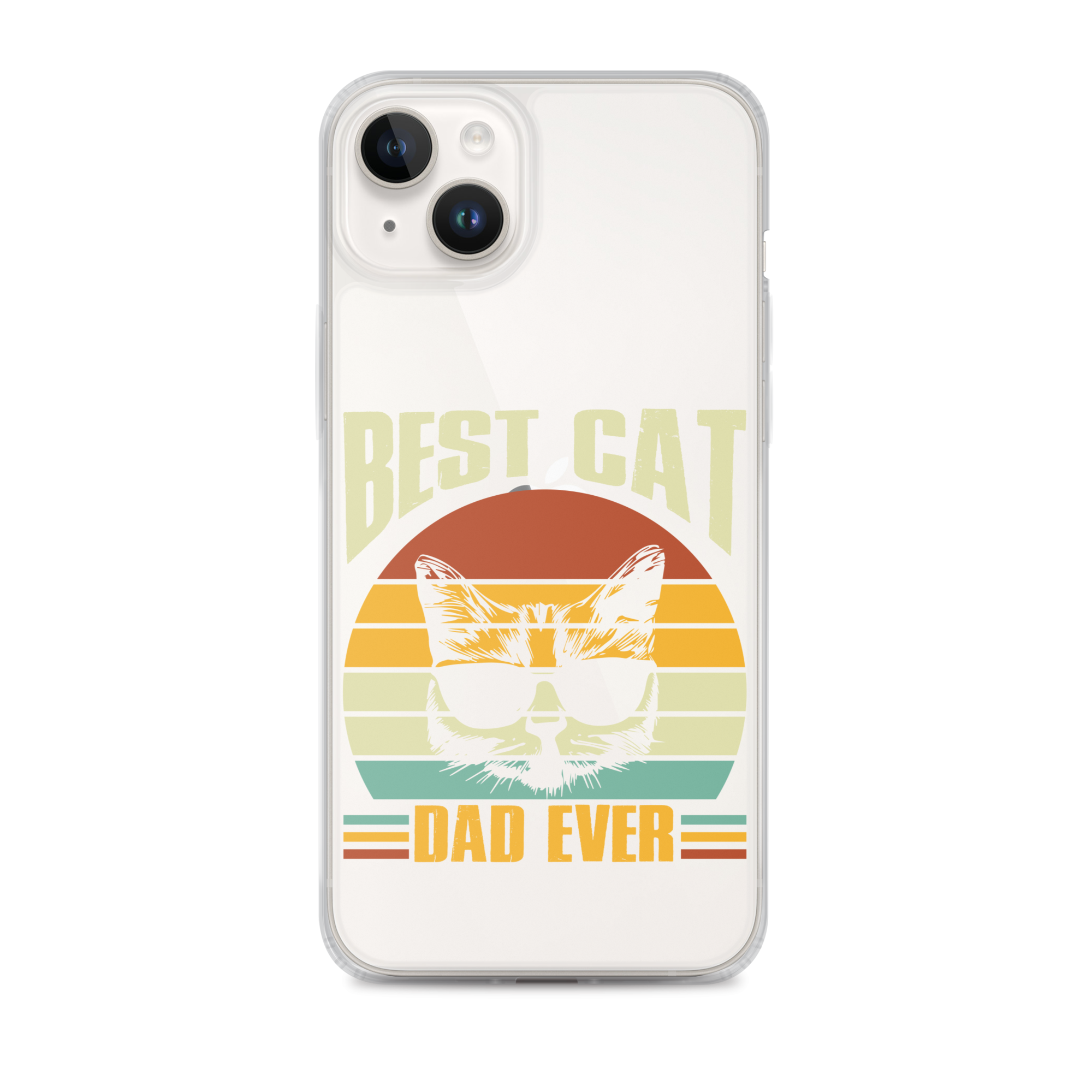 Best Cat Dad Ever Clear Case for iPhone®