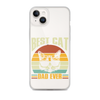 Best Cat Dad Ever Clear Case for iPhone®