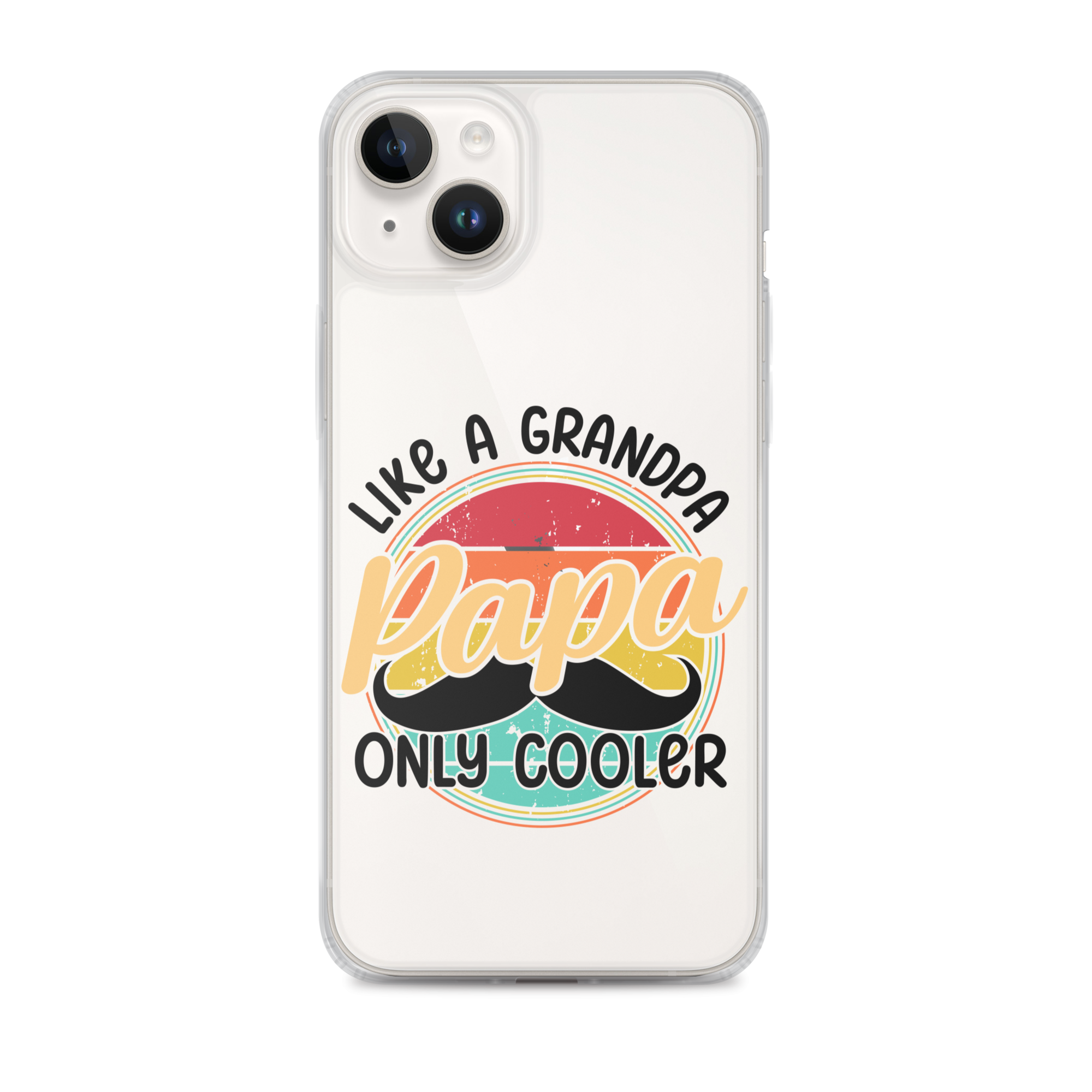 Papa Like A Grandpa Only Cooler Clear Case for iPhone®