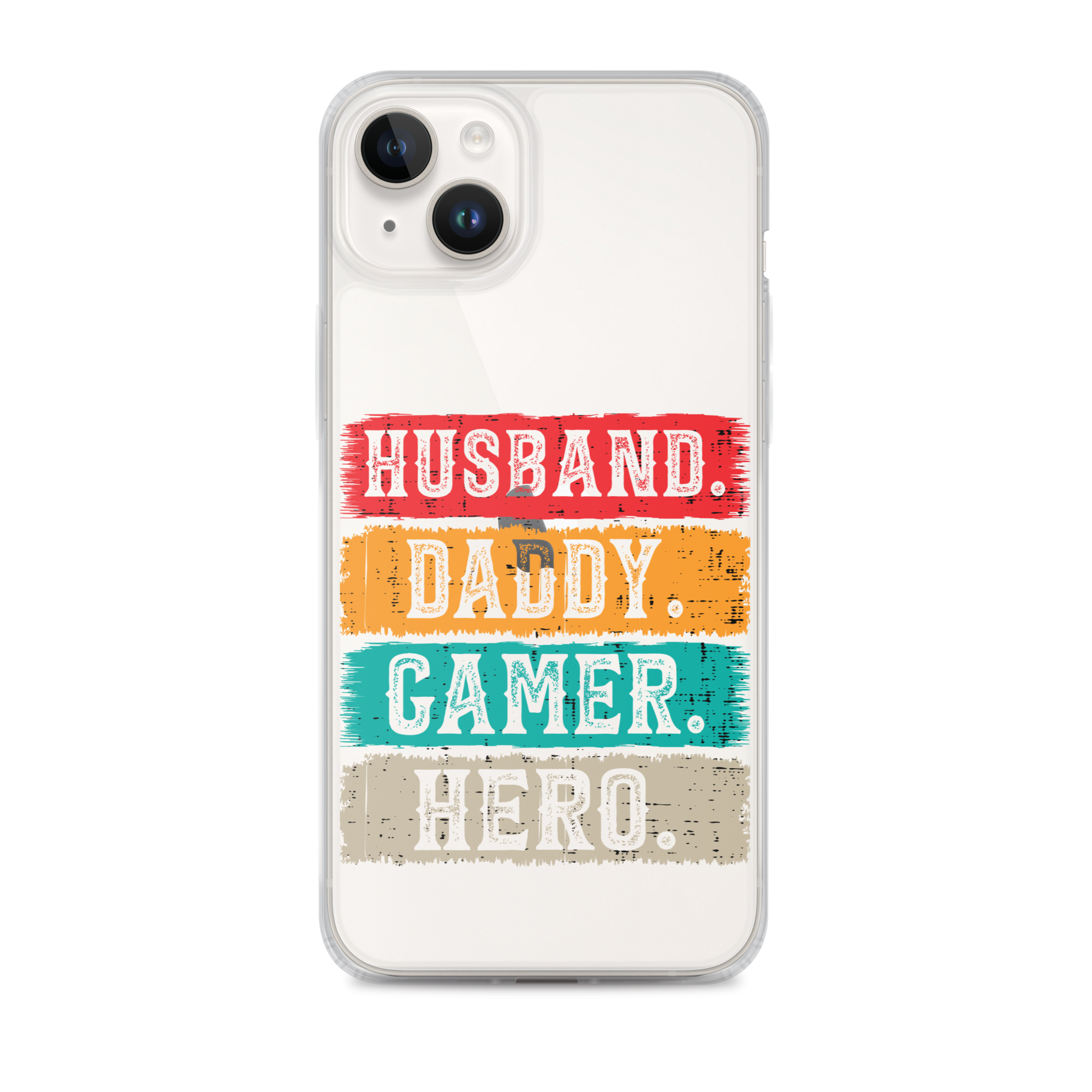 Husband, Daddy, Gamer, Hero Clear Case for iPhone®