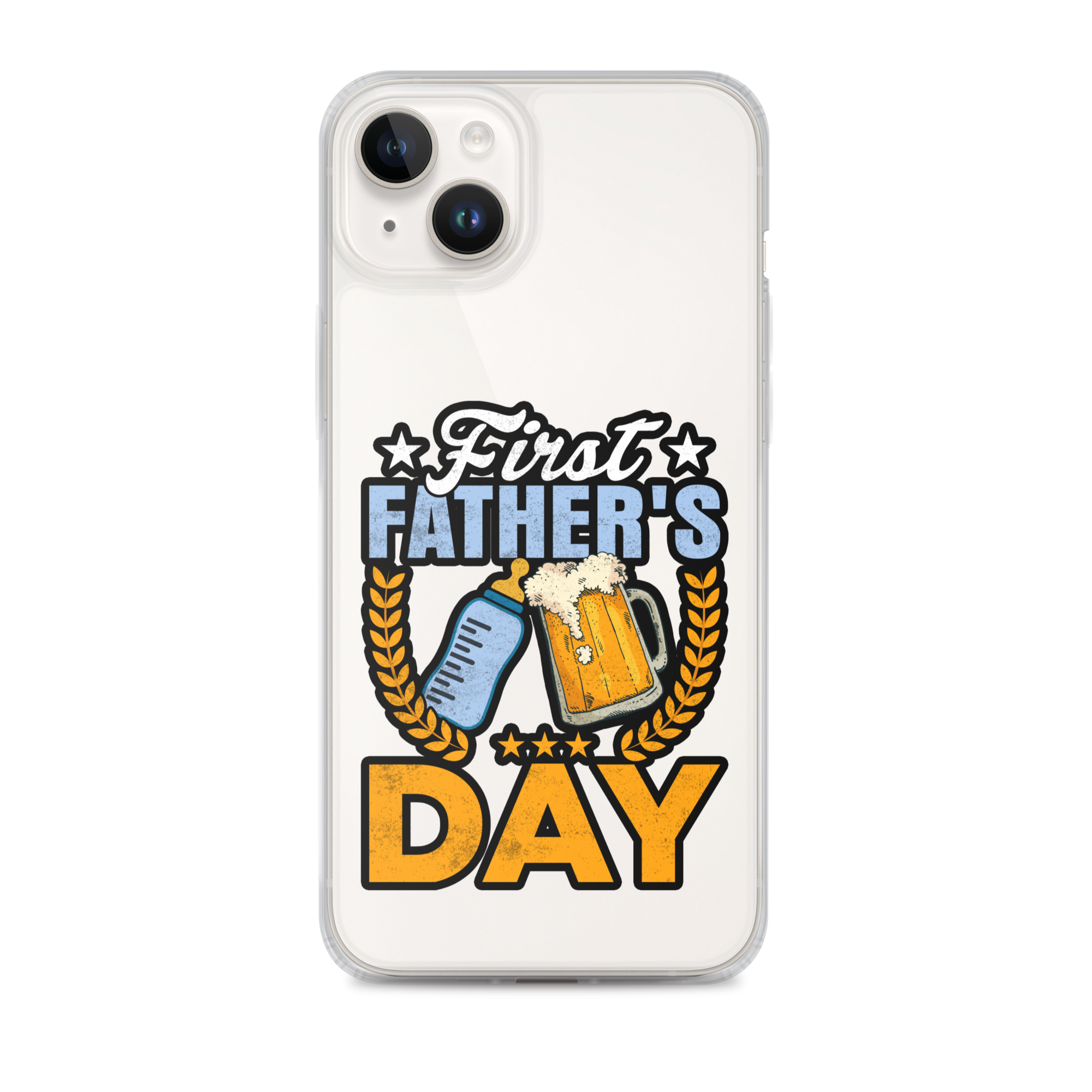 Father's First Day Clear Case for iPhone®