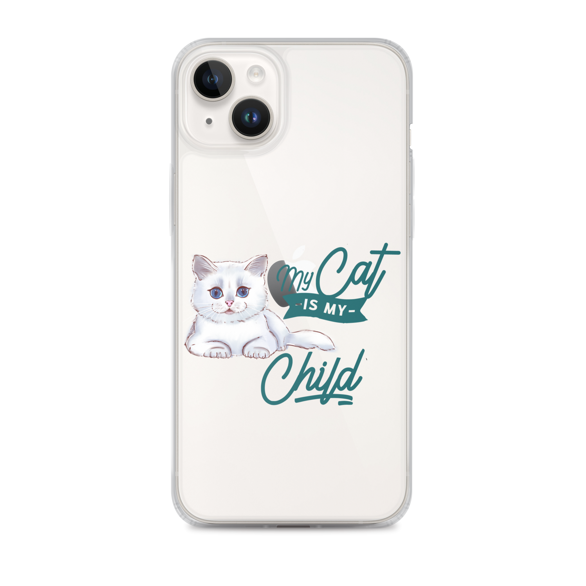 My Cat Is My Child Clear Case for iPhone®