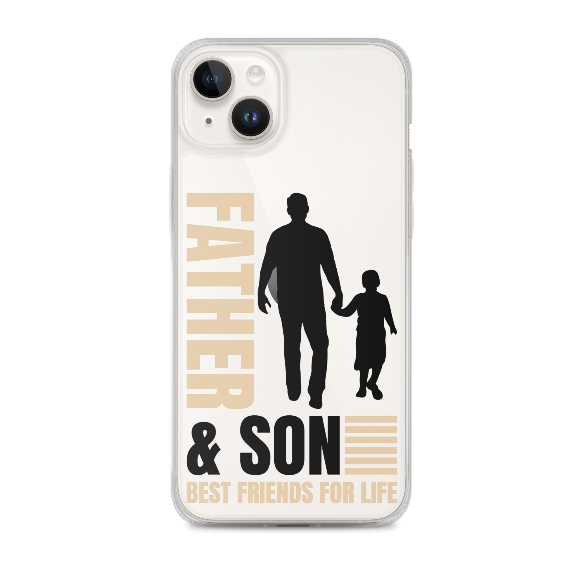 Father & Son Best Friends For Life Clear Case for iPhone®