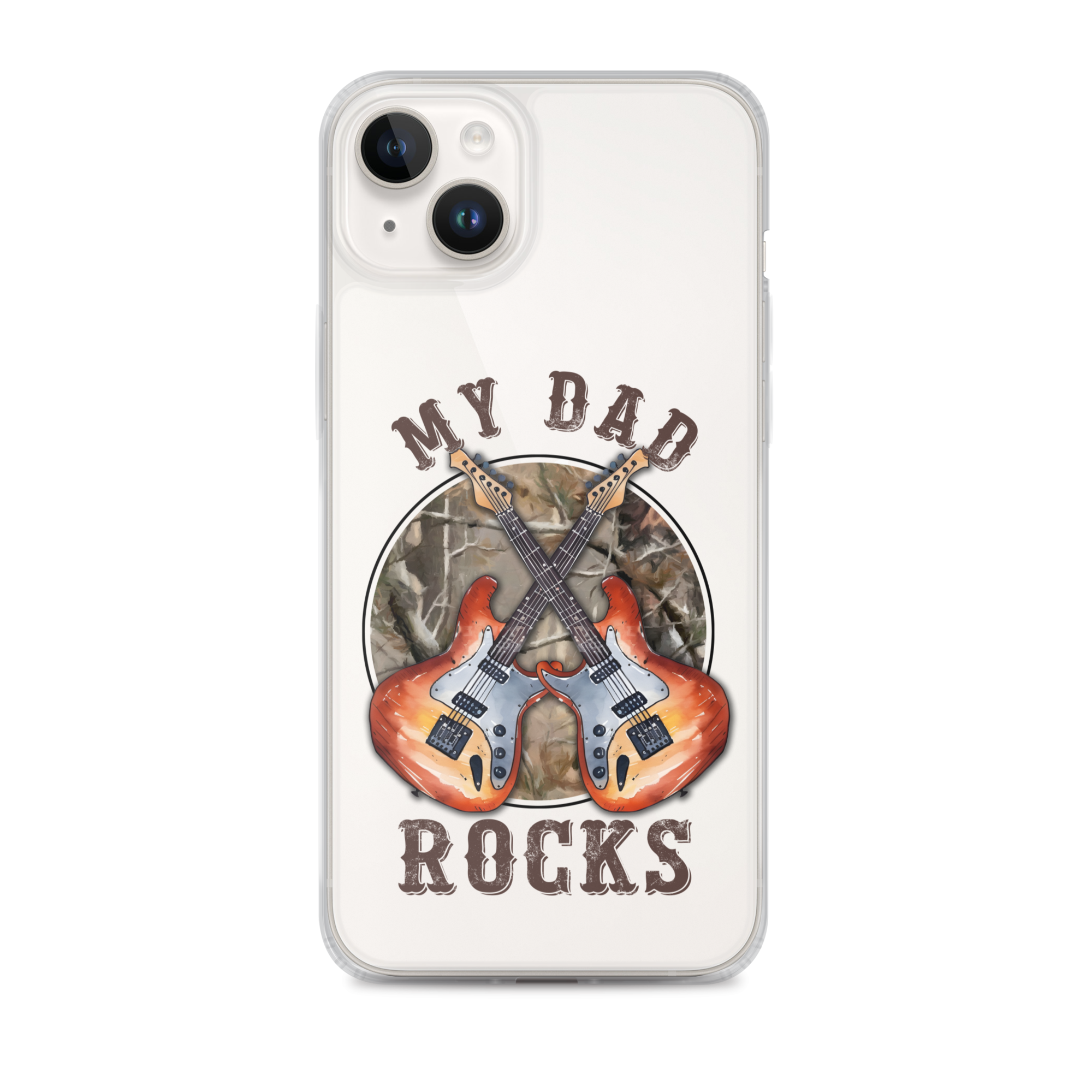 My Dad Rocks Clear Case for iPhone®