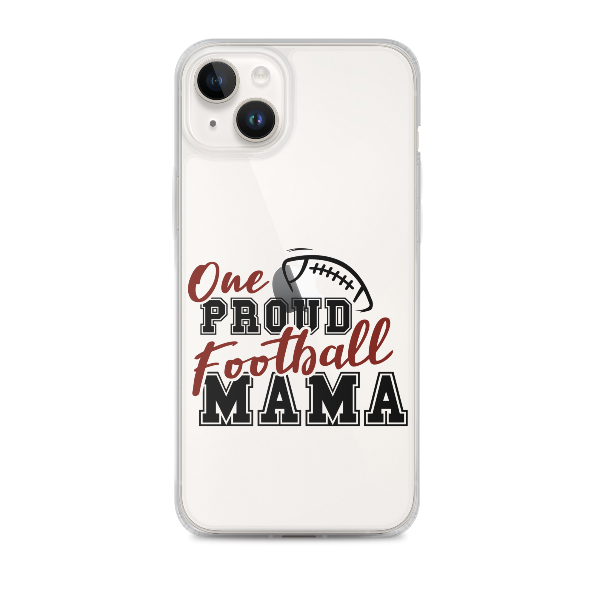 One Proud Football Mom Clear Case for iPhone®