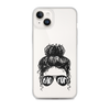 Bad Mom Messy Bun Clear Case for iPhone®