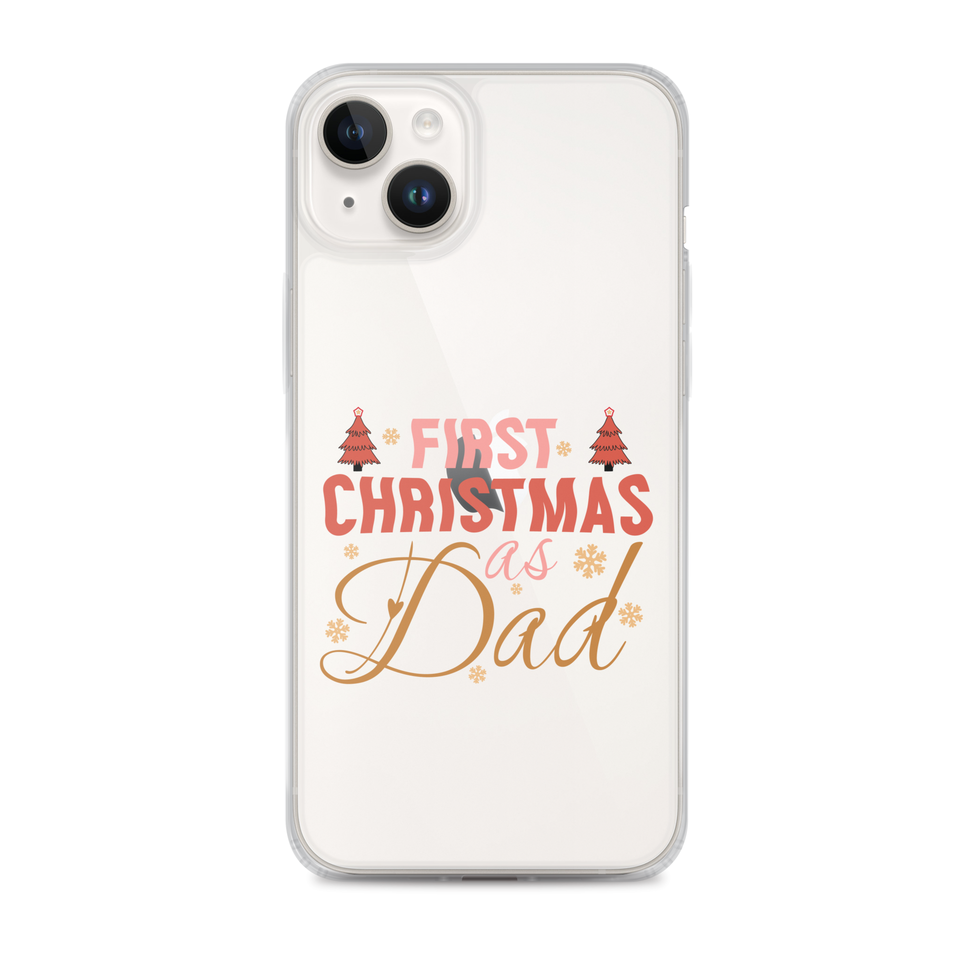 First Christmas As Dad Clear Case for iPhone®