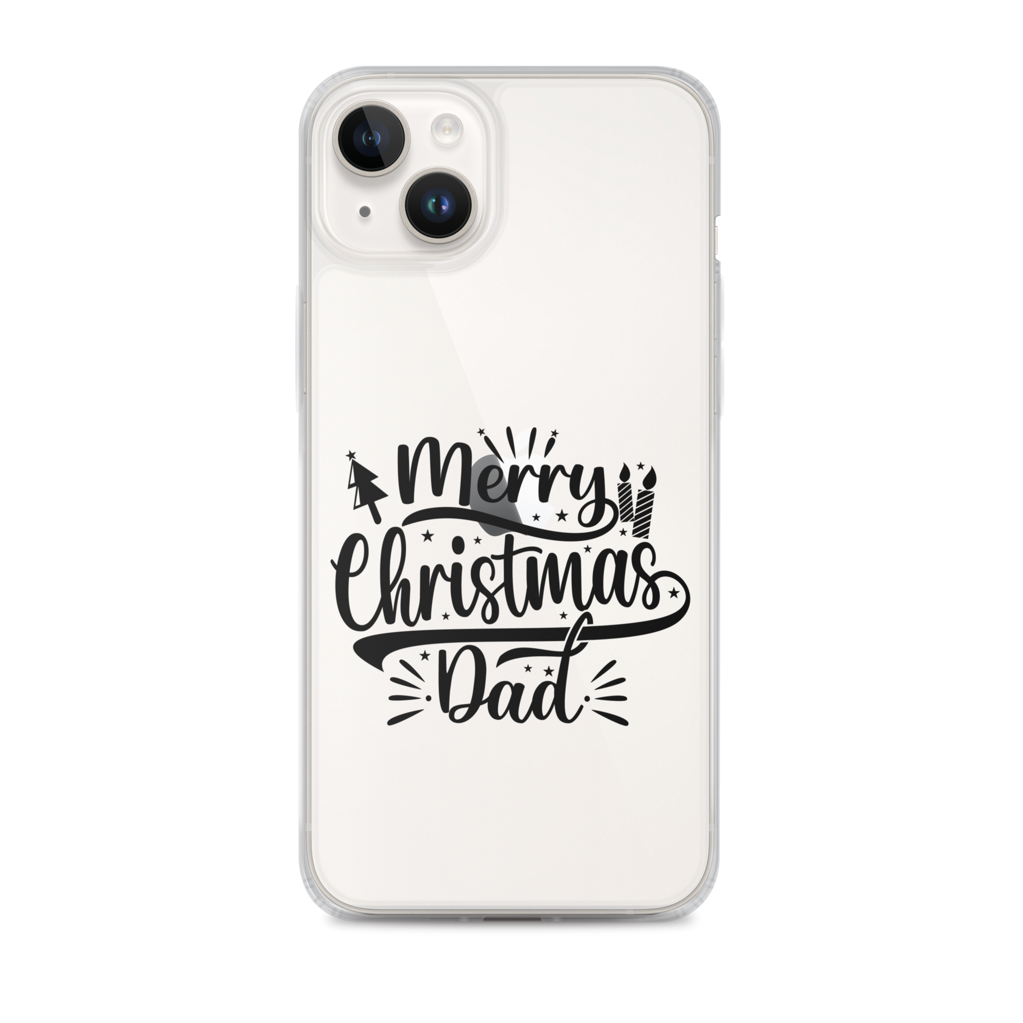 Merry Christmas Dad Clear Case for iPhone®