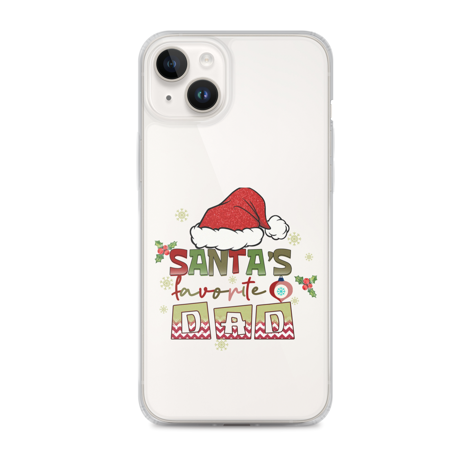 Santa's Favorite Dad Clear Case for iPhone®