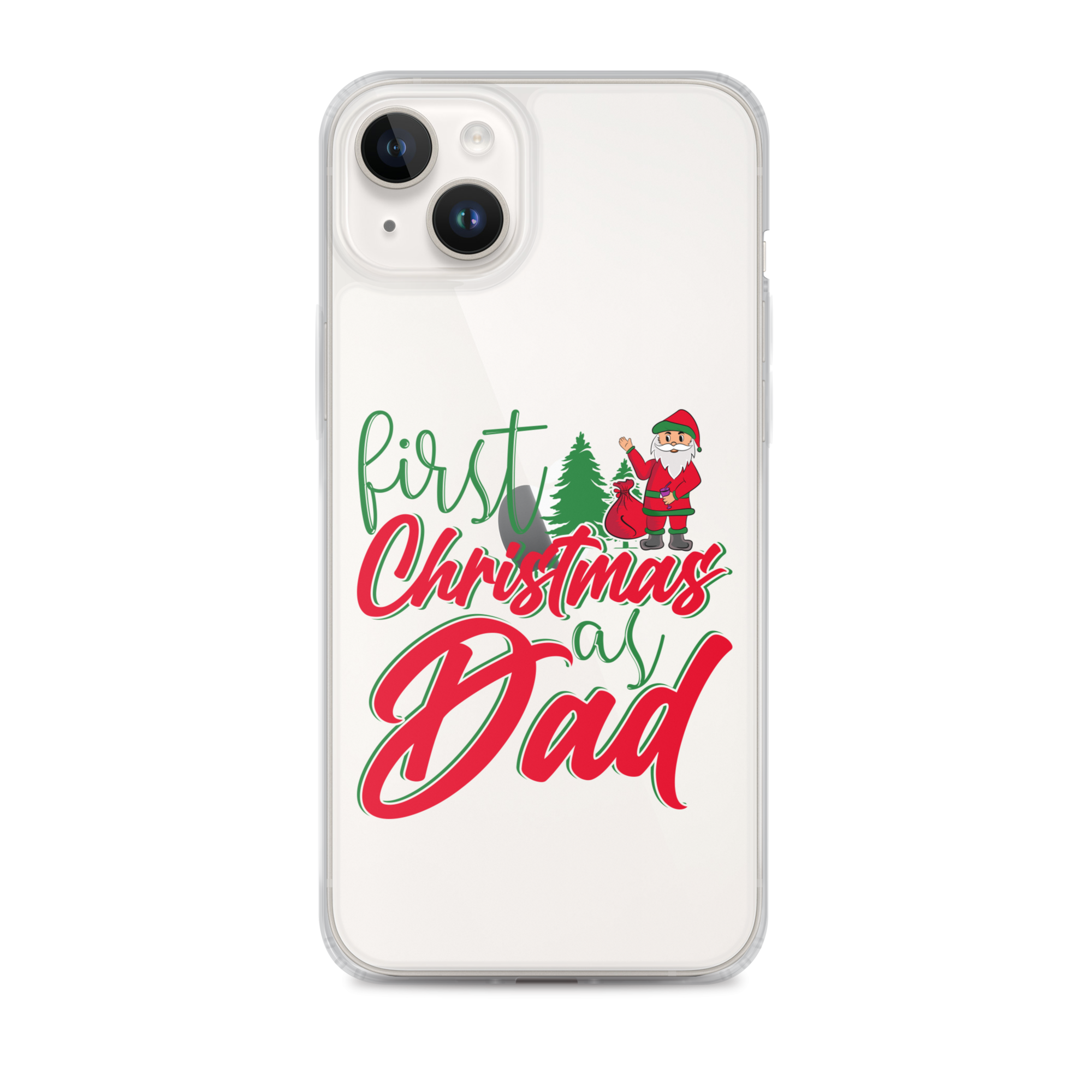 First Christmas As Dad Clear Case for iPhone®