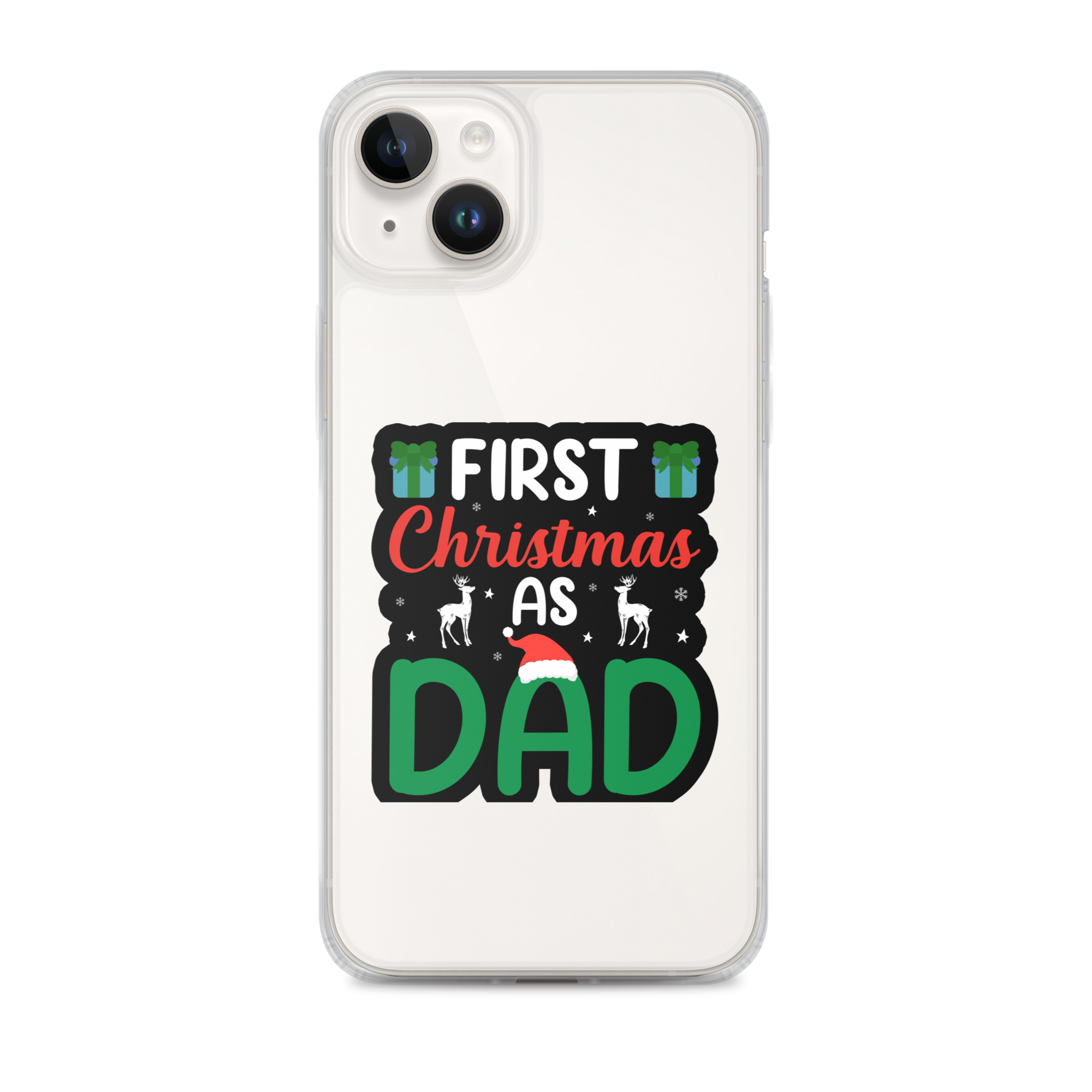 First Christmas As Dad Clear Case for iPhone®