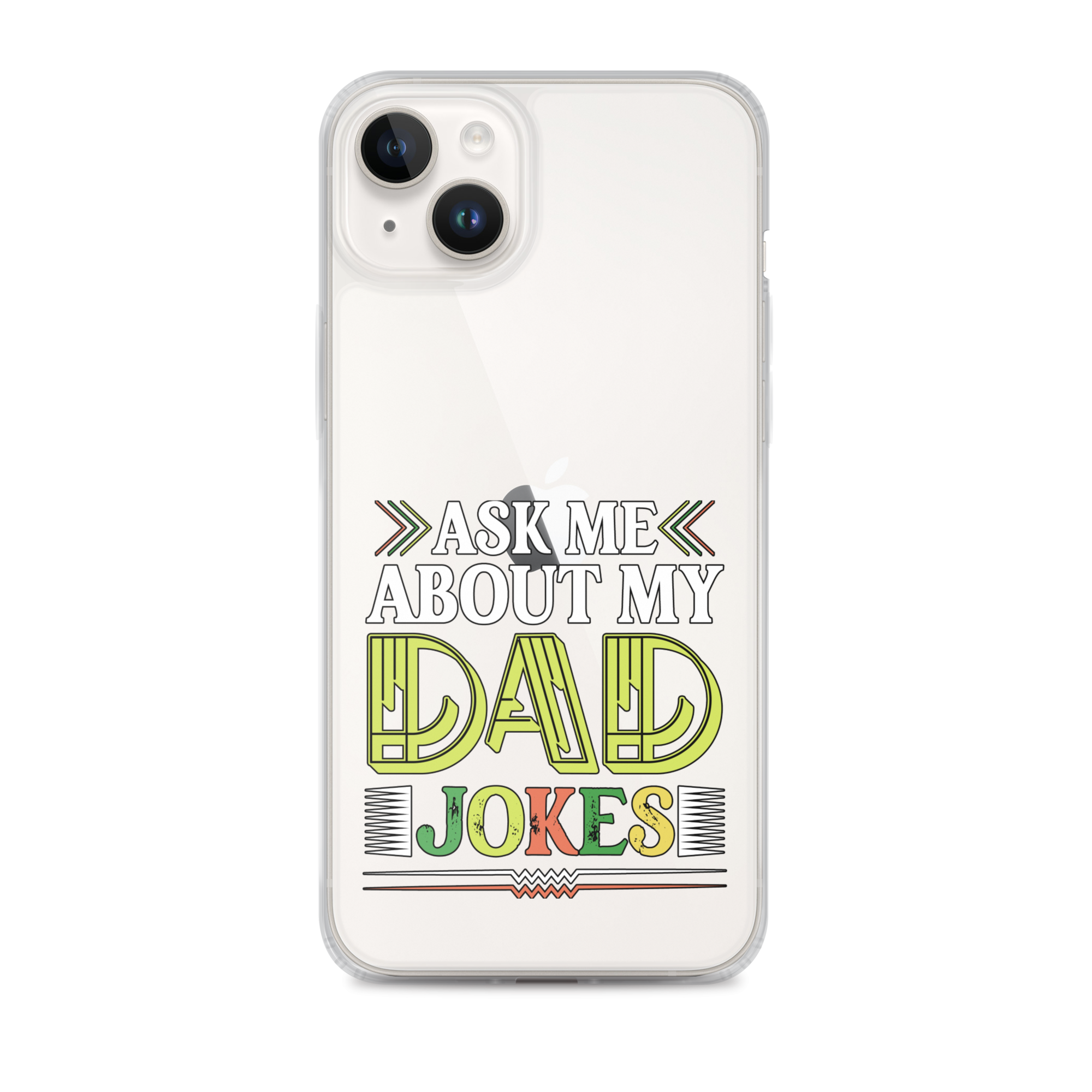 Ask Me About My Dad Jokes Clear Case for iPhone®