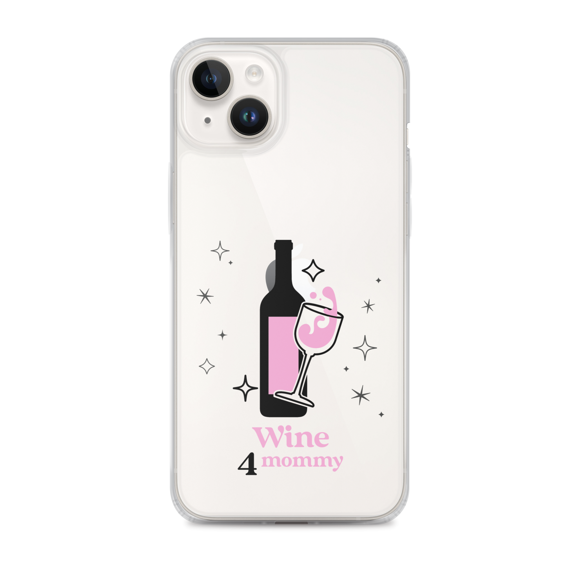 Wine For Mommy Clear Case for iPhone®