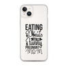 Eating Donuts For Two Funny Pregnant Mom Clear Case for iPhone®