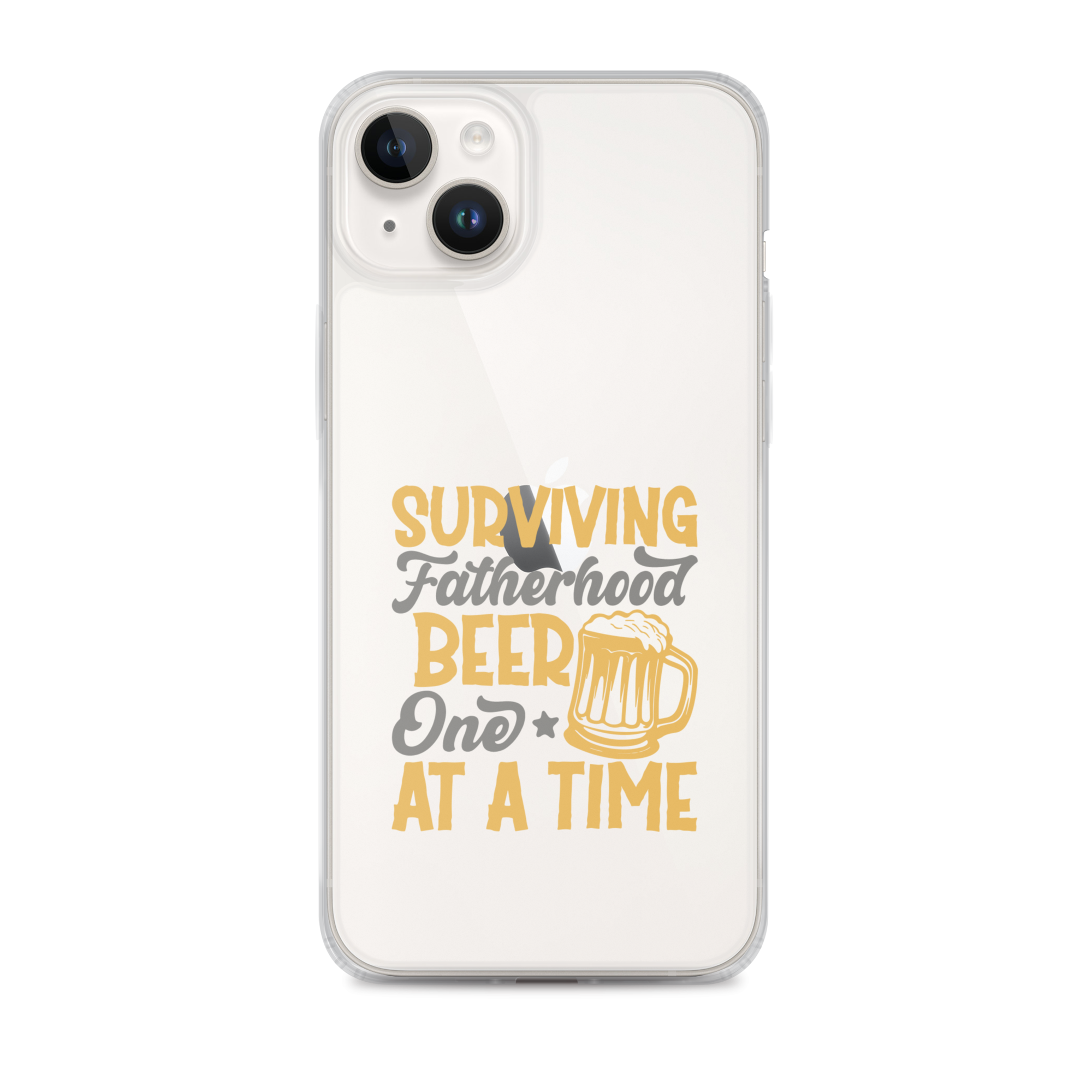 Surviving Fatherhood One Beer At A time Clear Case for iPhone®