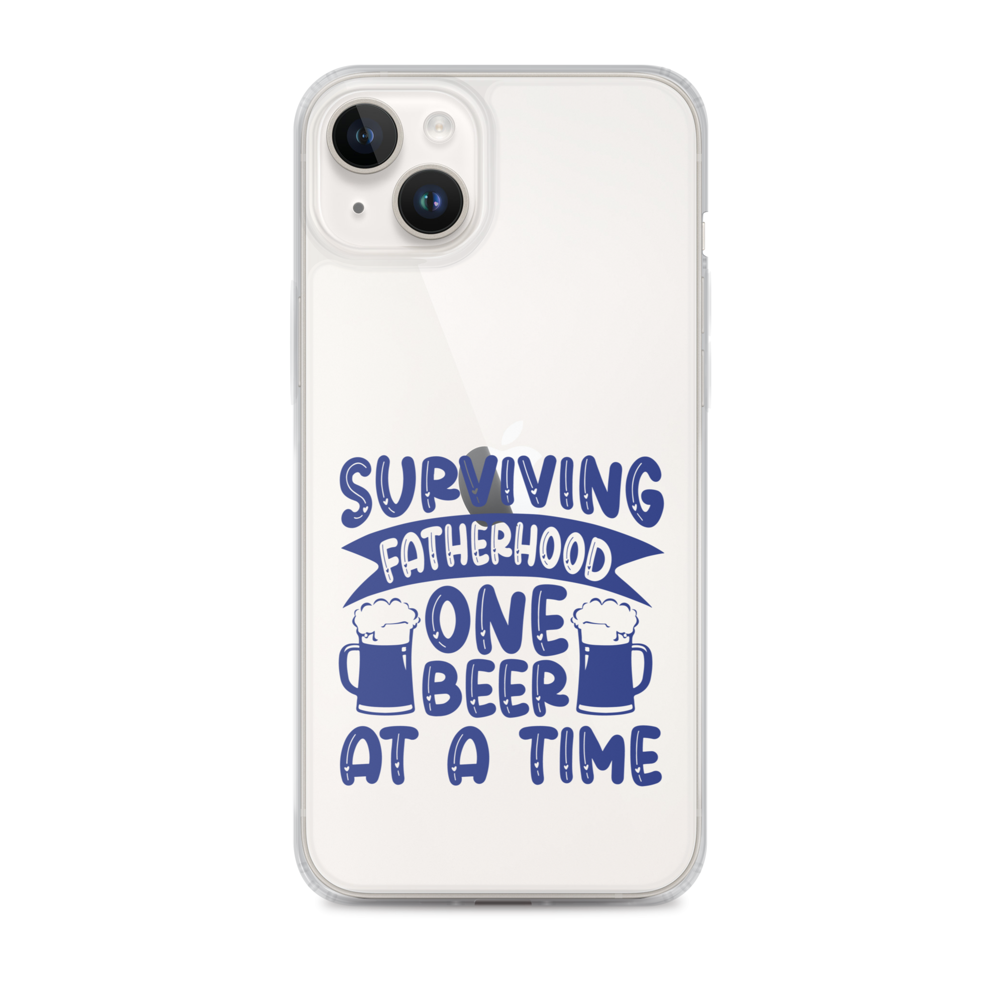 Surviving Fatherhood One Beer At A time Clear Case for iPhone®