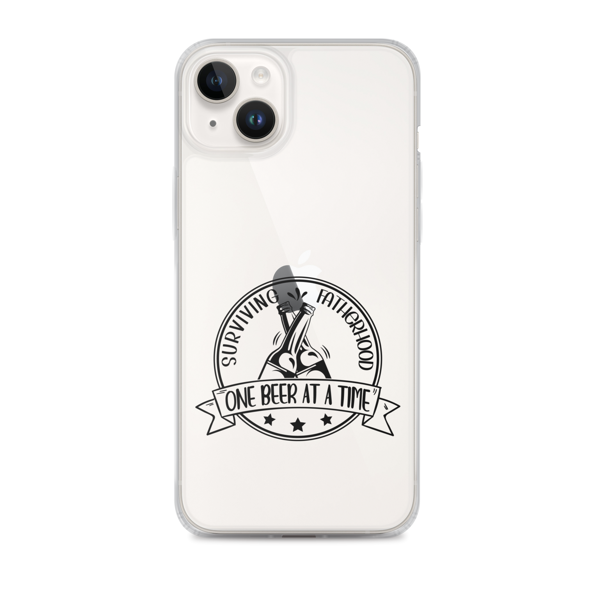 Surviving Fatherhood One Beer At A time Clear Case for iPhone®