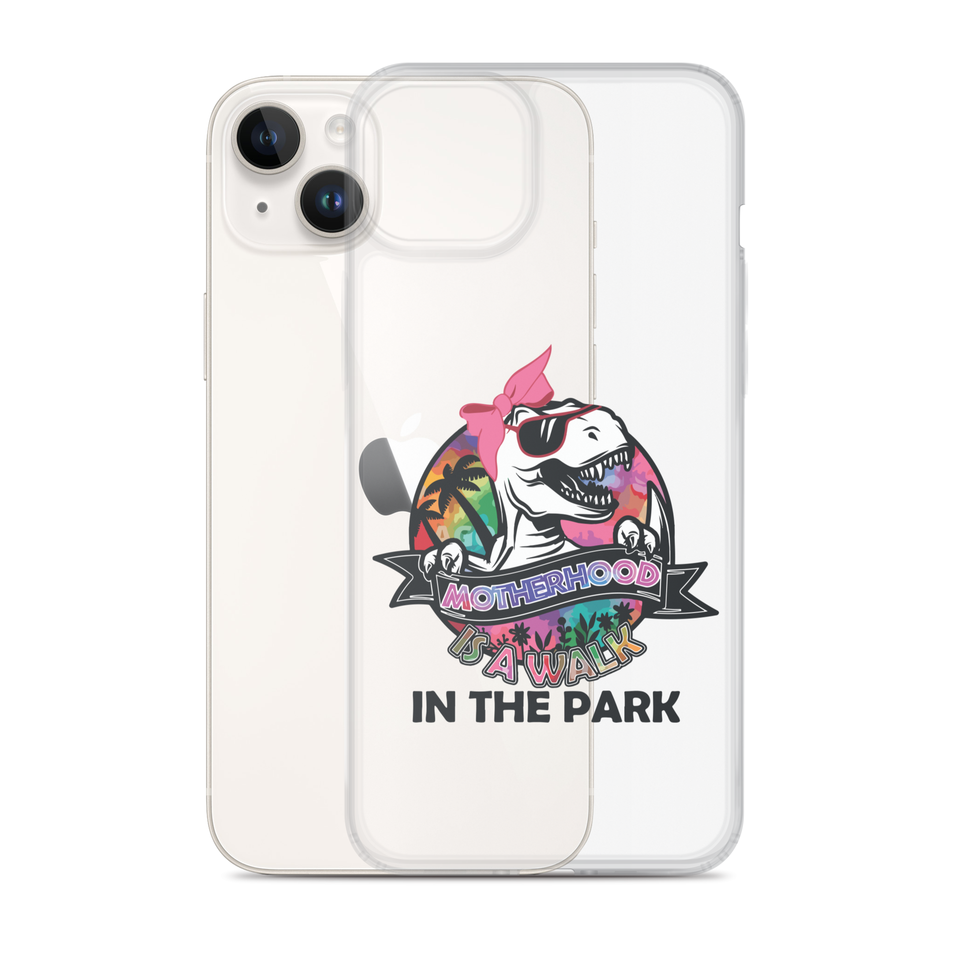 Motherhood Is A Walk In The Park Clear Case for iPhone®