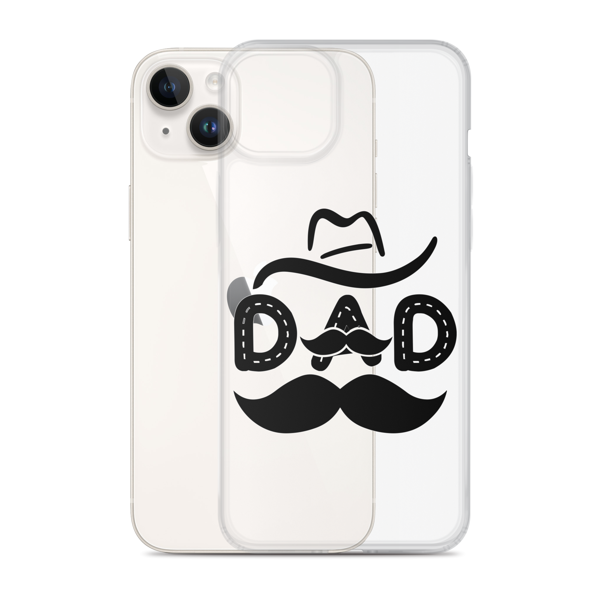 Dad Cowboy Clear Case for iPhone®