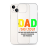 Dad Man Who Gives Great Advice And Is Always encouraging And Protective Clear Case for iPhone®