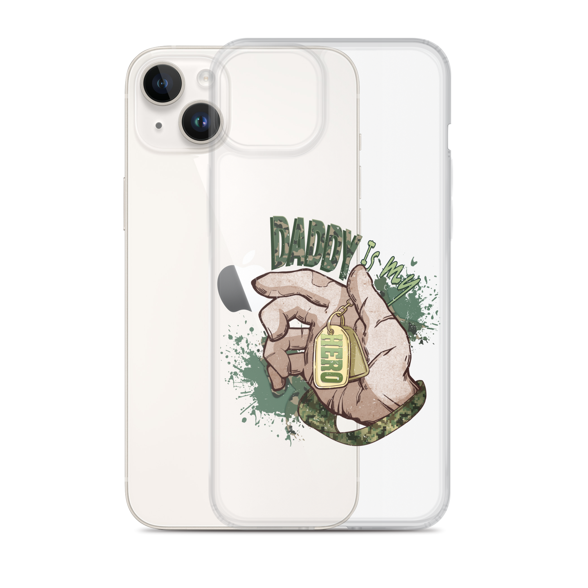 Daddy Is My Hero Clear Case for iPhone®