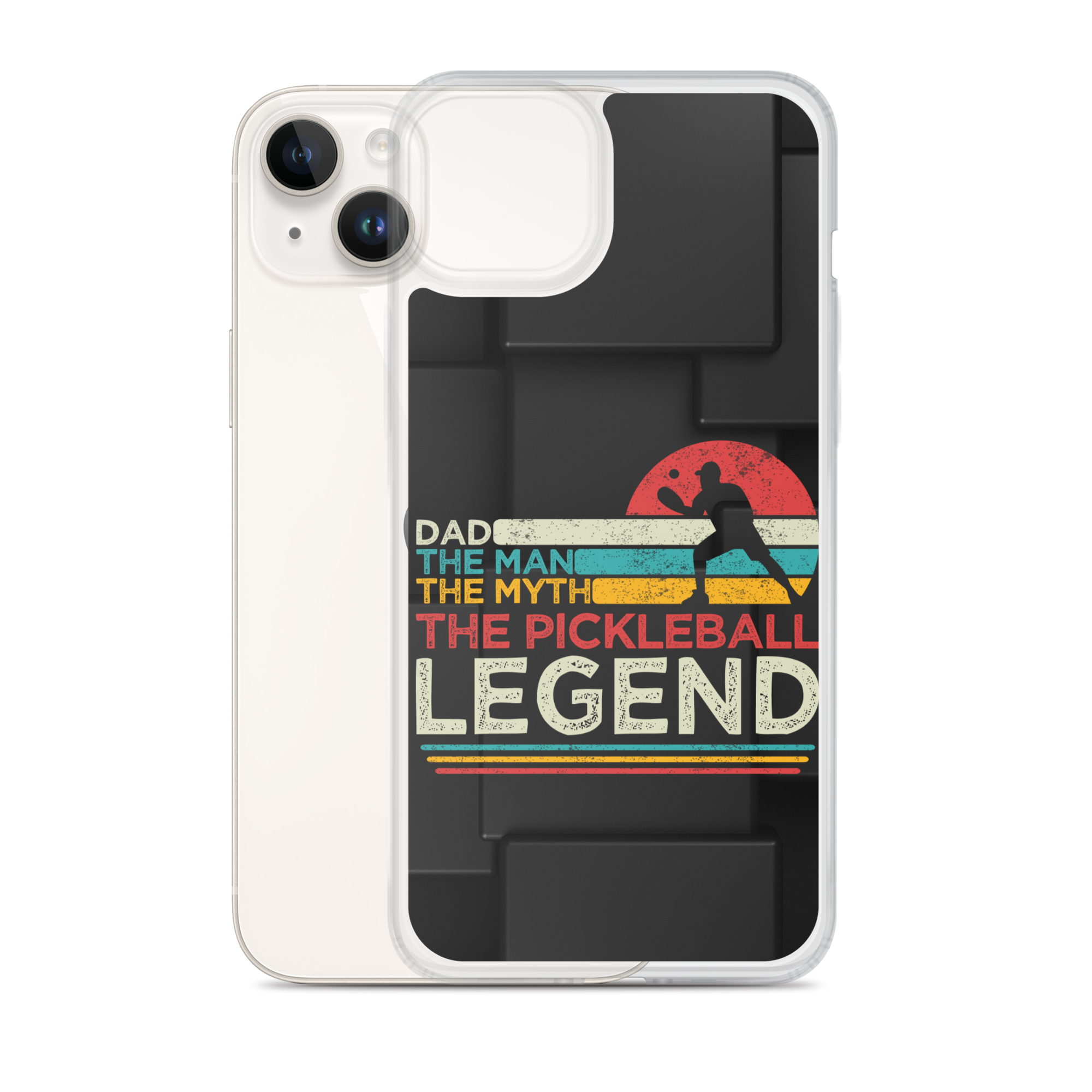 Dad The Man The Myth The Pickleball Legend Clear Case for iPhone®