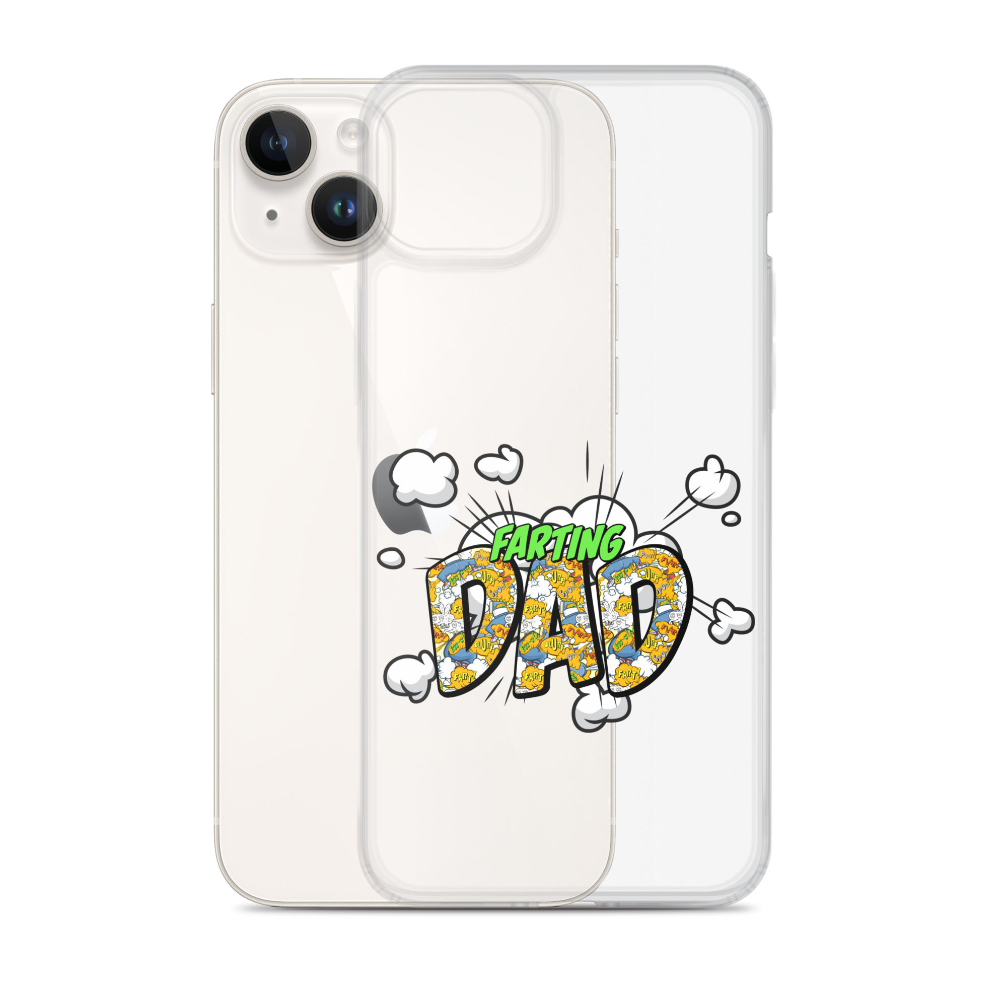 Farting Dad Clear Case for iPhone®