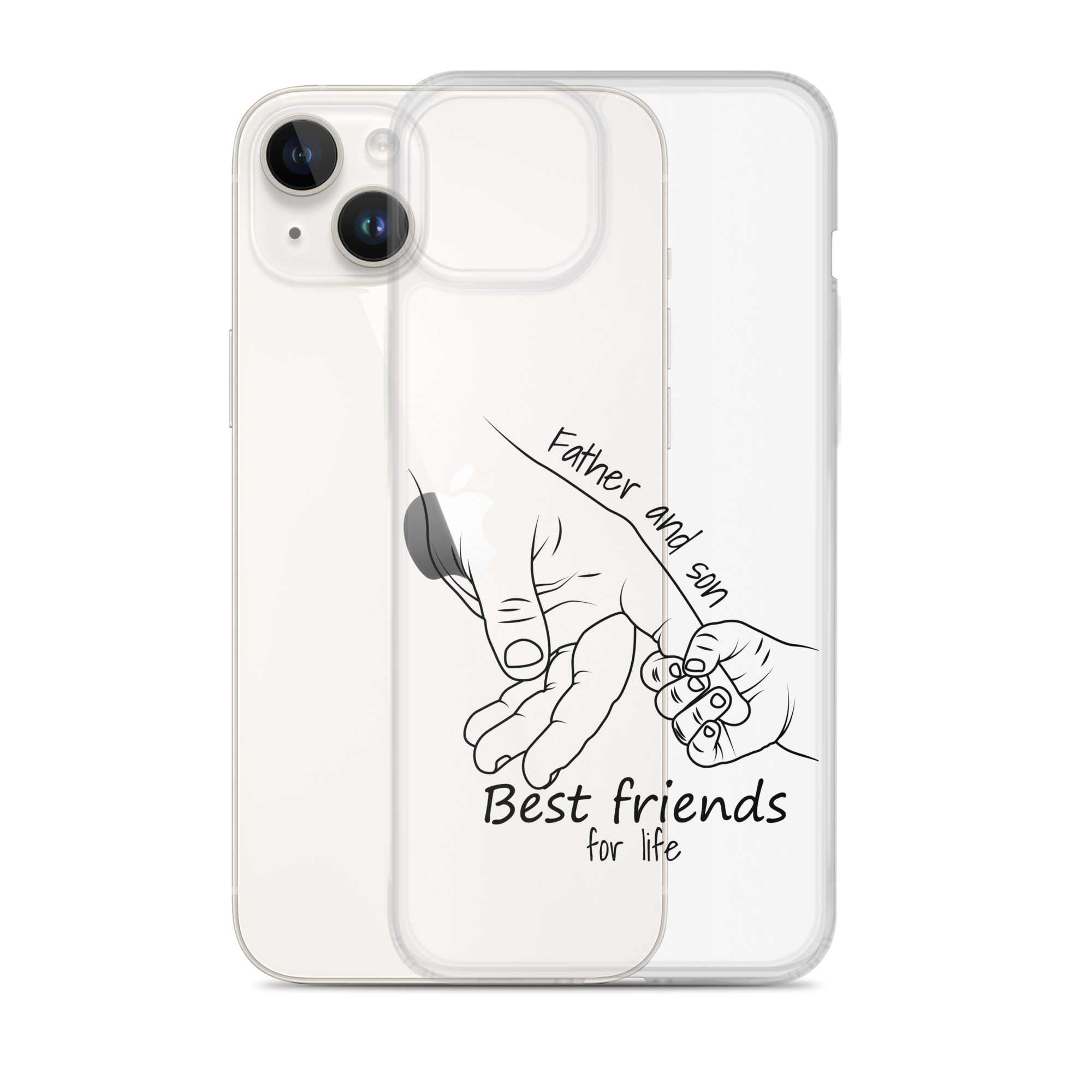 Father And Son Best Friends For Life Clear Case for iPhone®