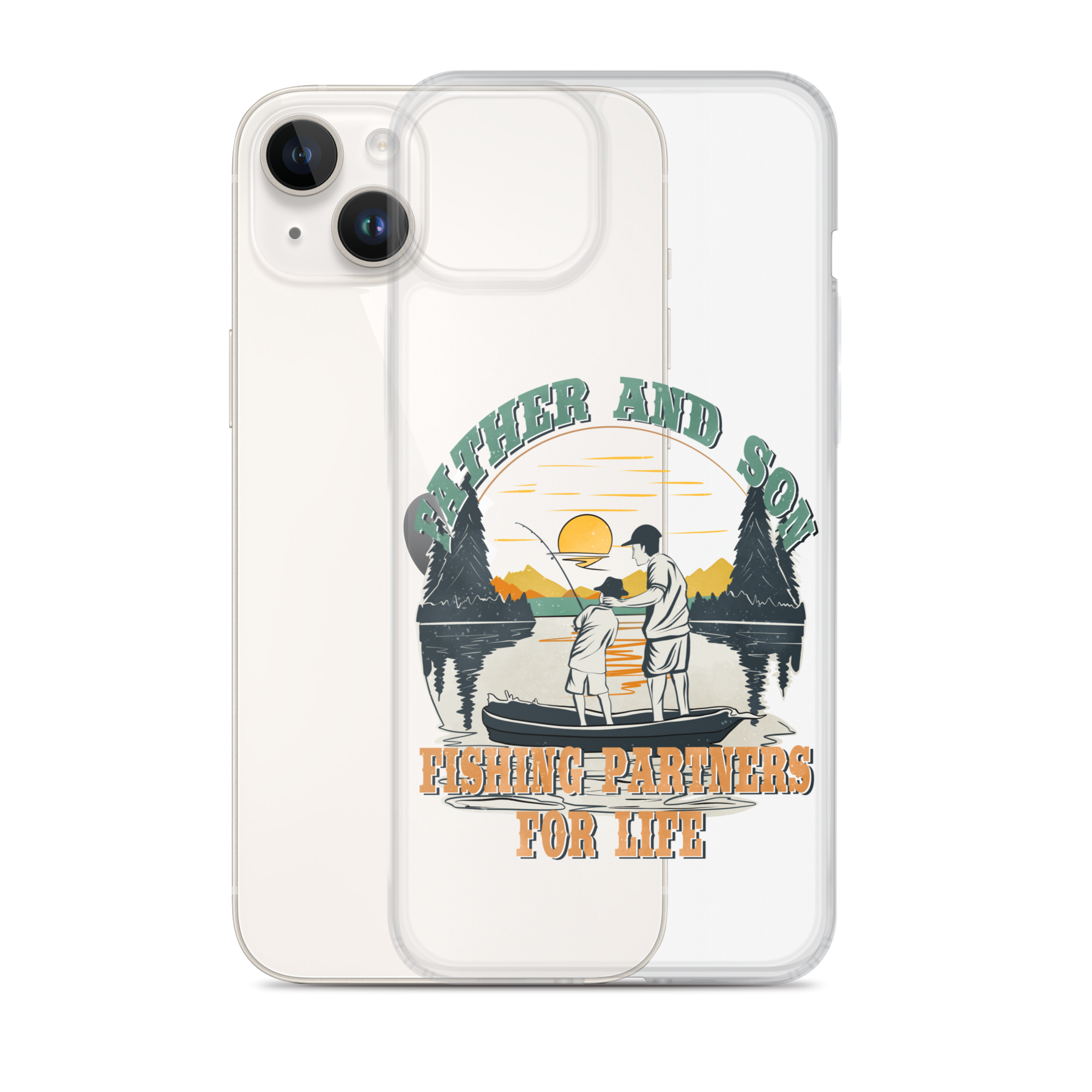 Father And Son Fishing Partners For Life Clear Case for iPhone®