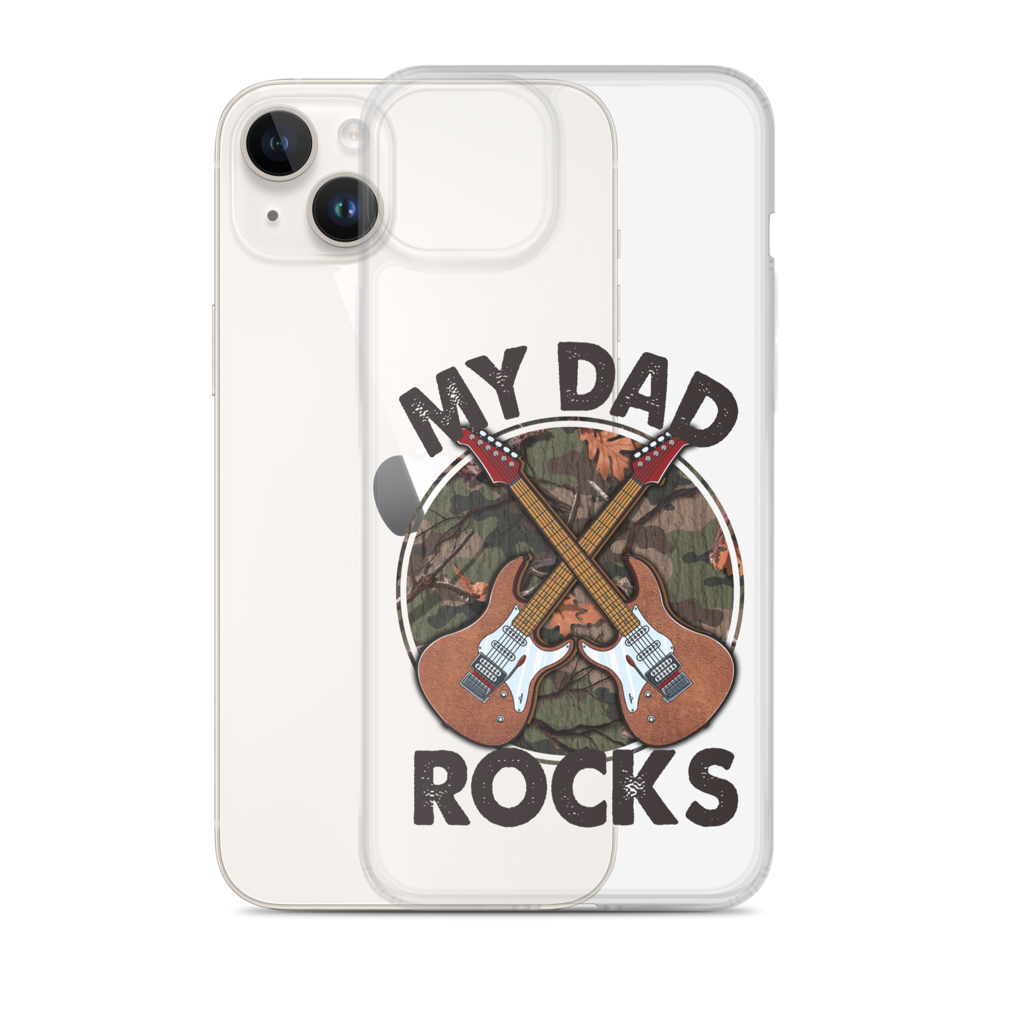 My Dad Rocks Clear Case for iPhone®