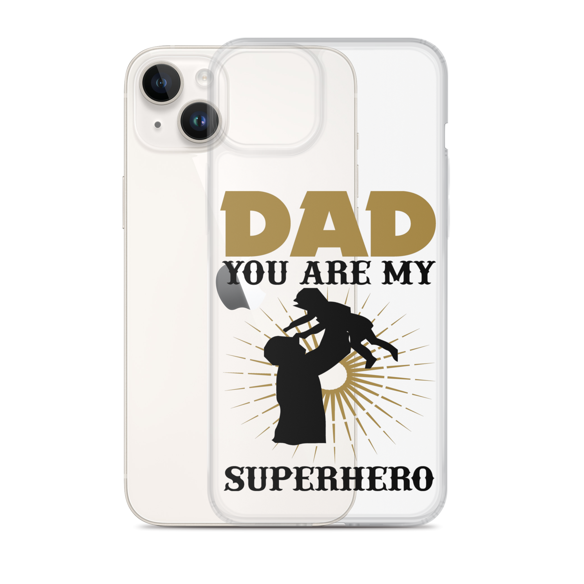 Dad You Are My Superhero Clear Case for iPhone®