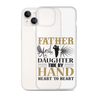 Father And Daughter Tide By Hand Heart To Heart Clear Case for iPhone®