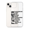 Father Hardworking funny Wise Strong Clear Case for iPhone®