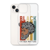 Black Father Matters Clear Case for iPhone®