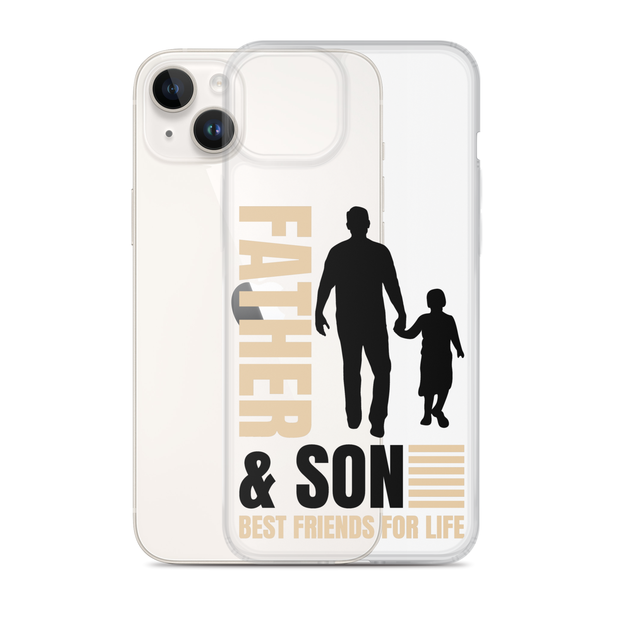 Father & Son Best Friends For Life Clear Case for iPhone®