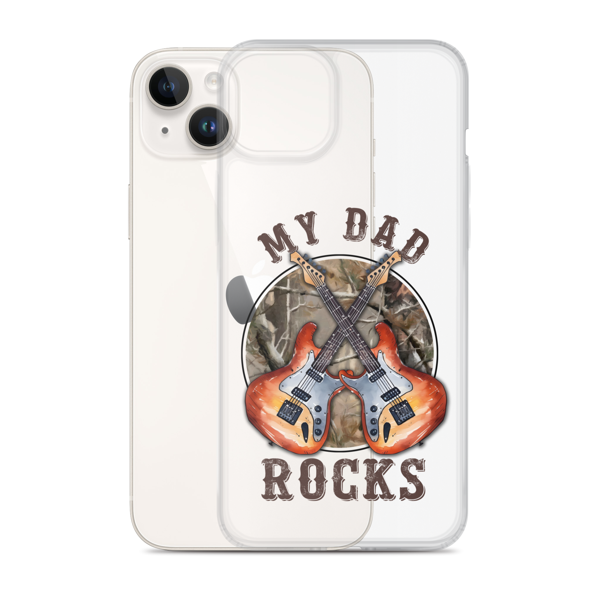 My Dad Rocks Clear Case for iPhone®